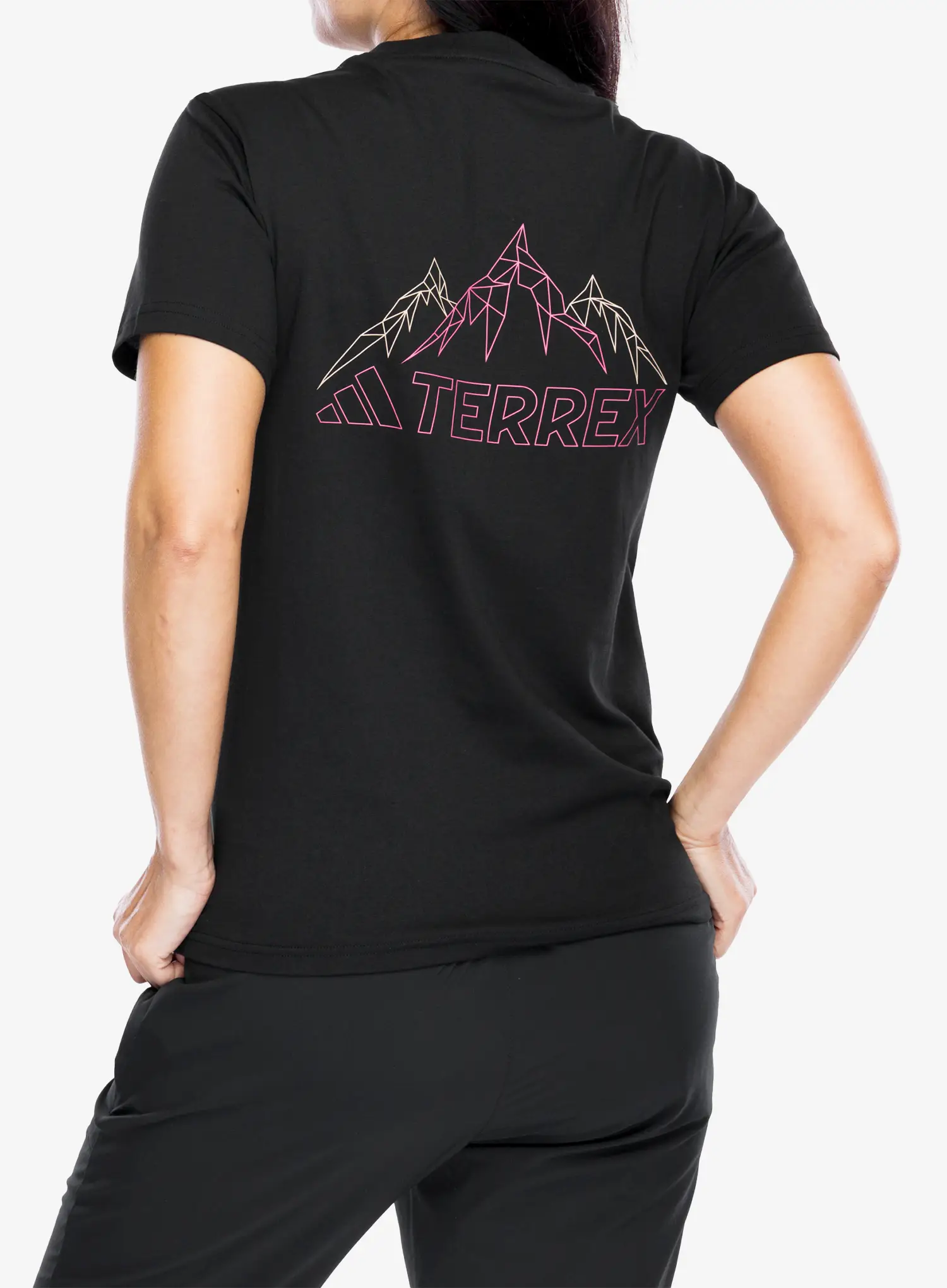Ženska pamučna majica adidas TERREX Graphic T-Shirt - black