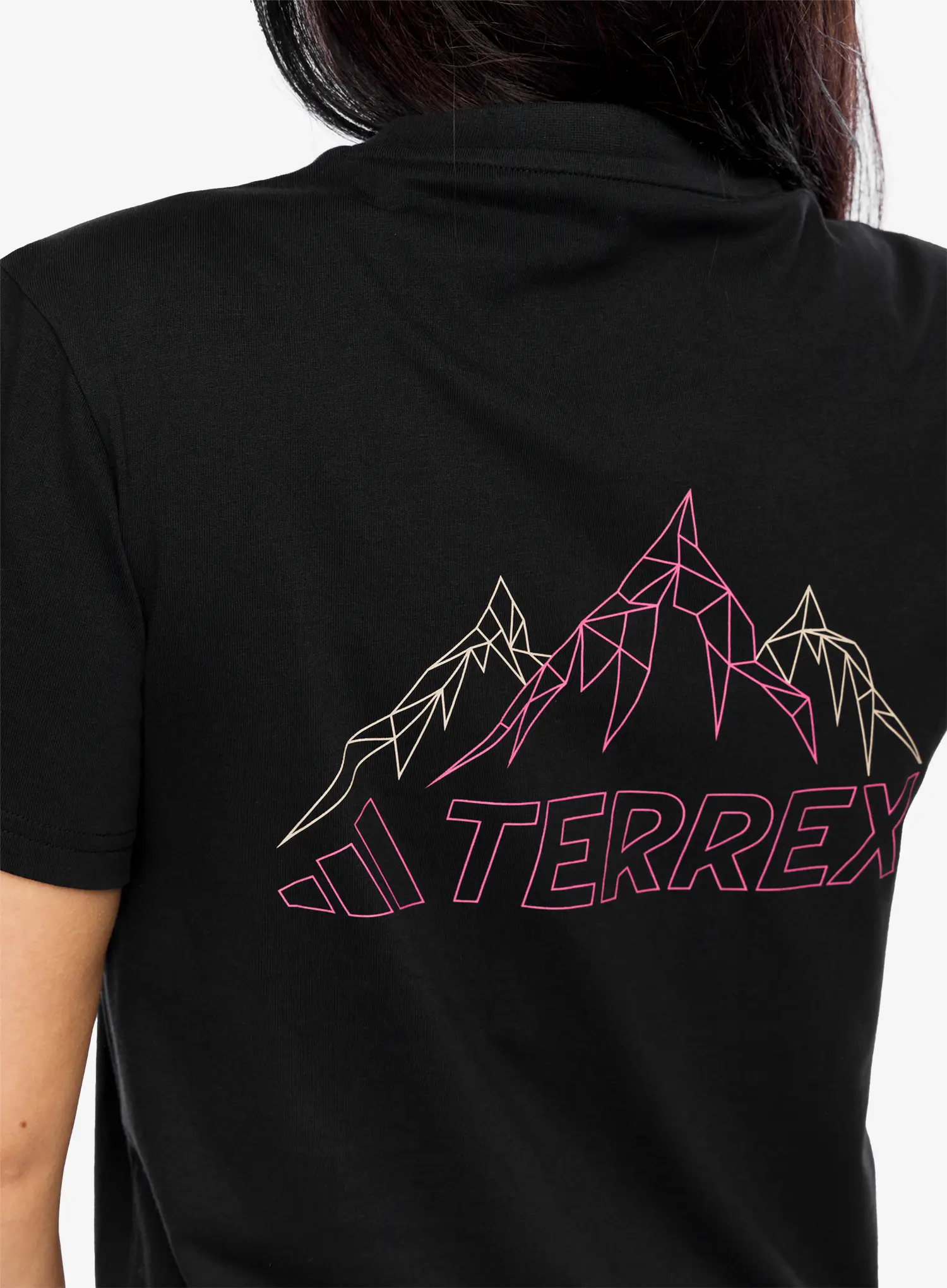 Ženska pamučna majica adidas TERREX Graphic T-Shirt - black