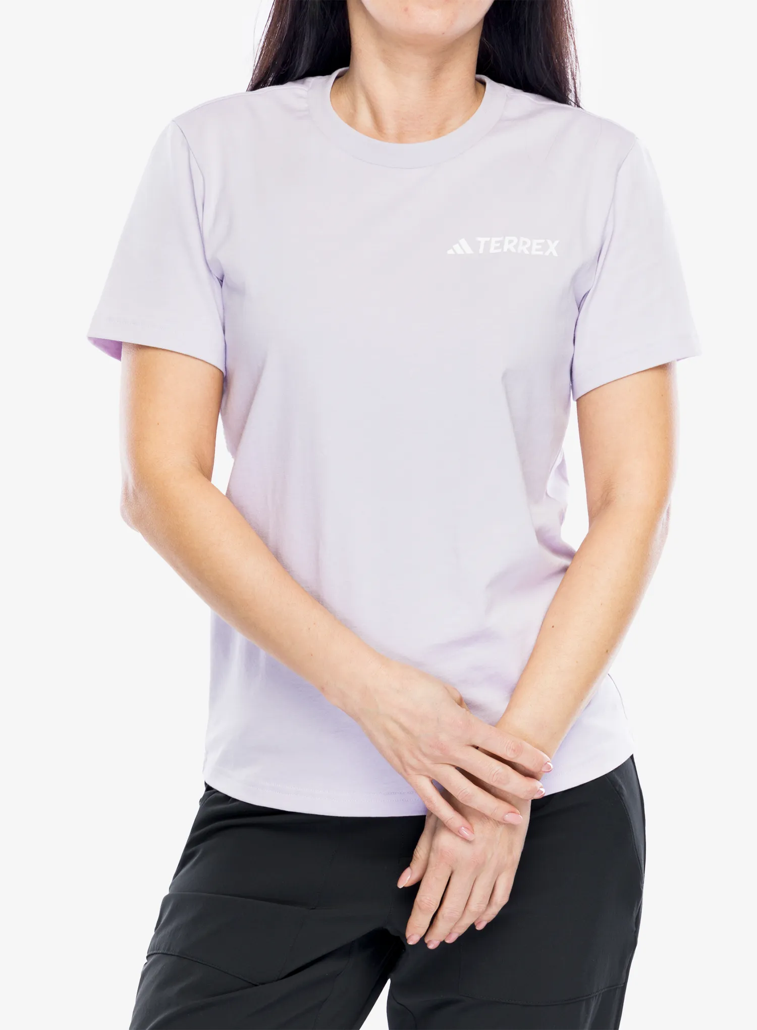 Ženska pamučna majica adidas TERREX Graphic T-Shirt - silver dawn