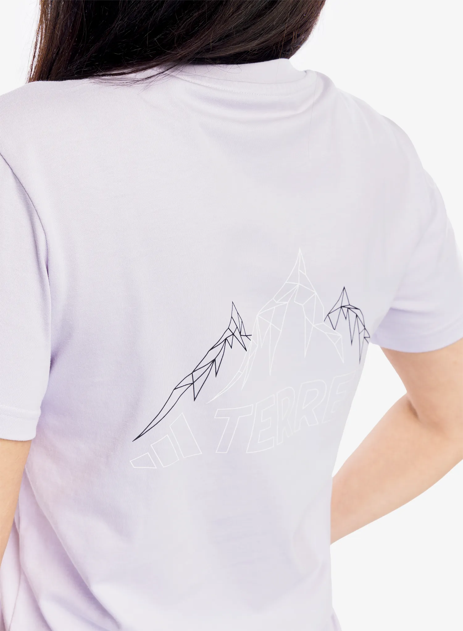 Ženska pamučna majica adidas TERREX Graphic T-Shirt - silver dawn