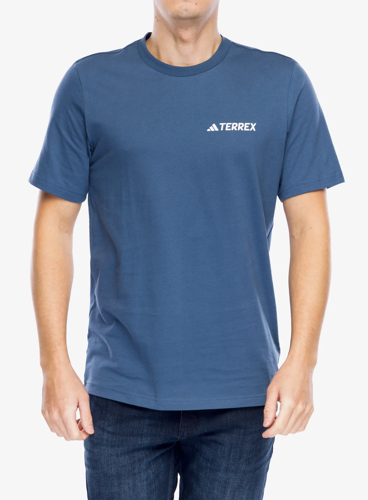 Pamučna majica adidas TERREX Graphic T-Shirt - wonder steel