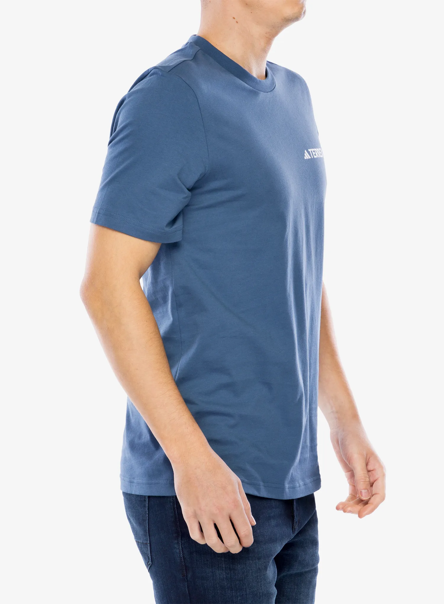 Pamučna majica adidas TERREX Graphic T-Shirt - wonder steel