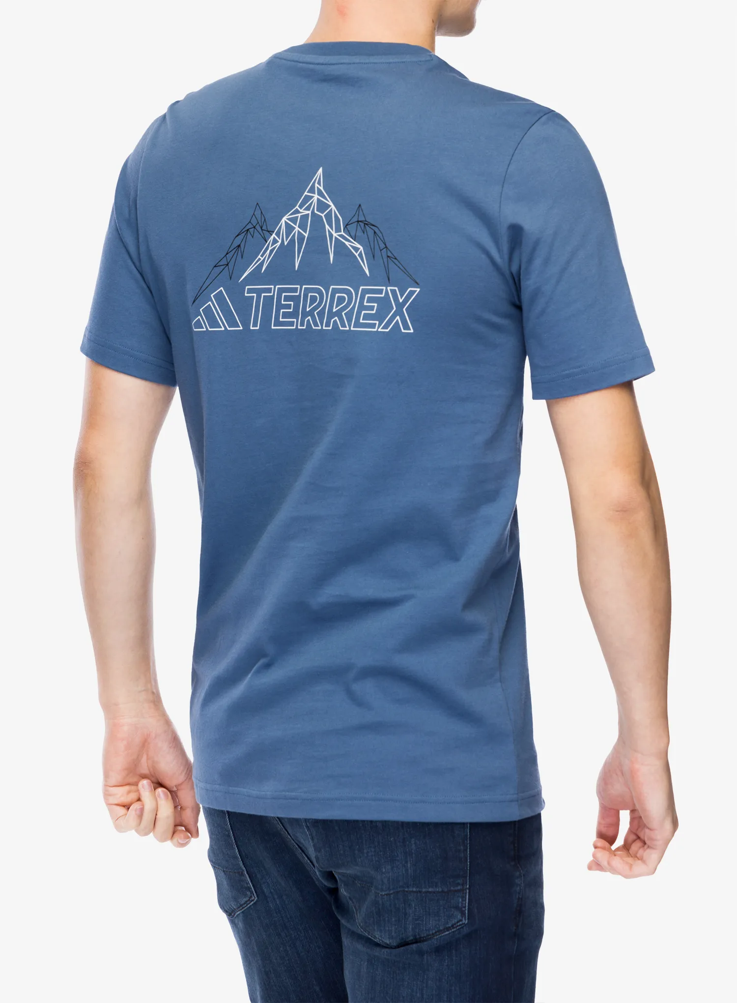 Pamučna majica adidas TERREX Graphic T-Shirt - wonder steel