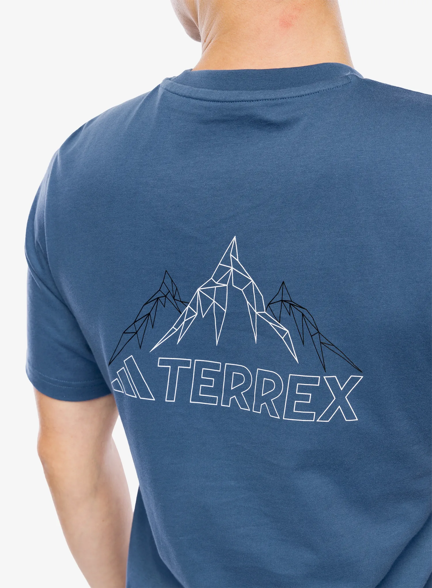 Pamučna majica adidas TERREX Graphic T-Shirt - wonder steel