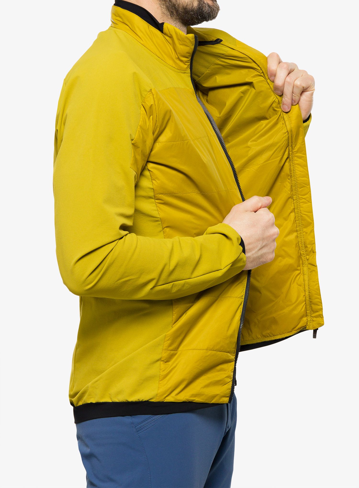 Hibridna jakna adidas TERREX Hybrid Insulation Jacket - pulse olive