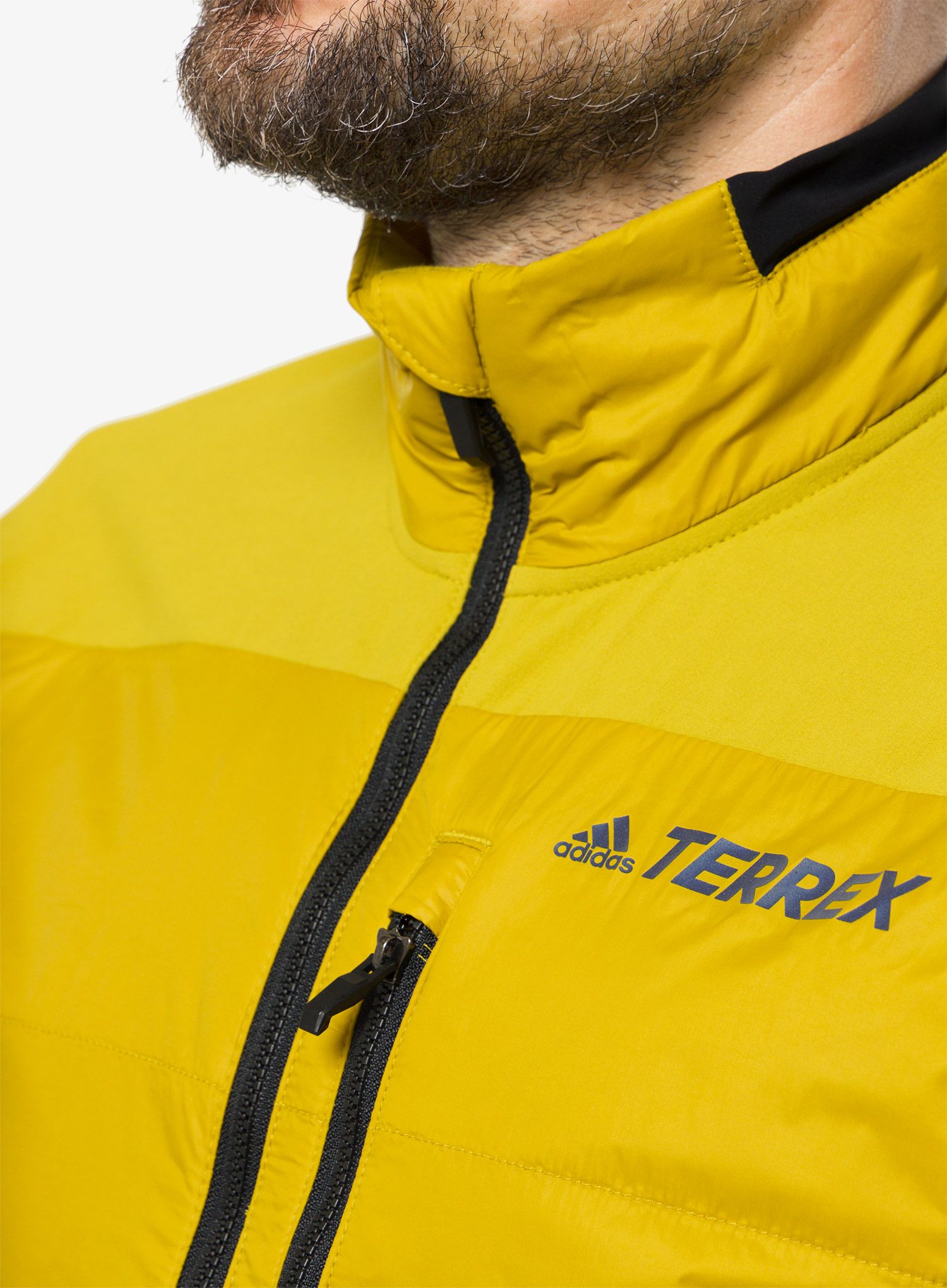 Hibridna jakna adidas TERREX Hybrid Insulation Jacket - pulse olive