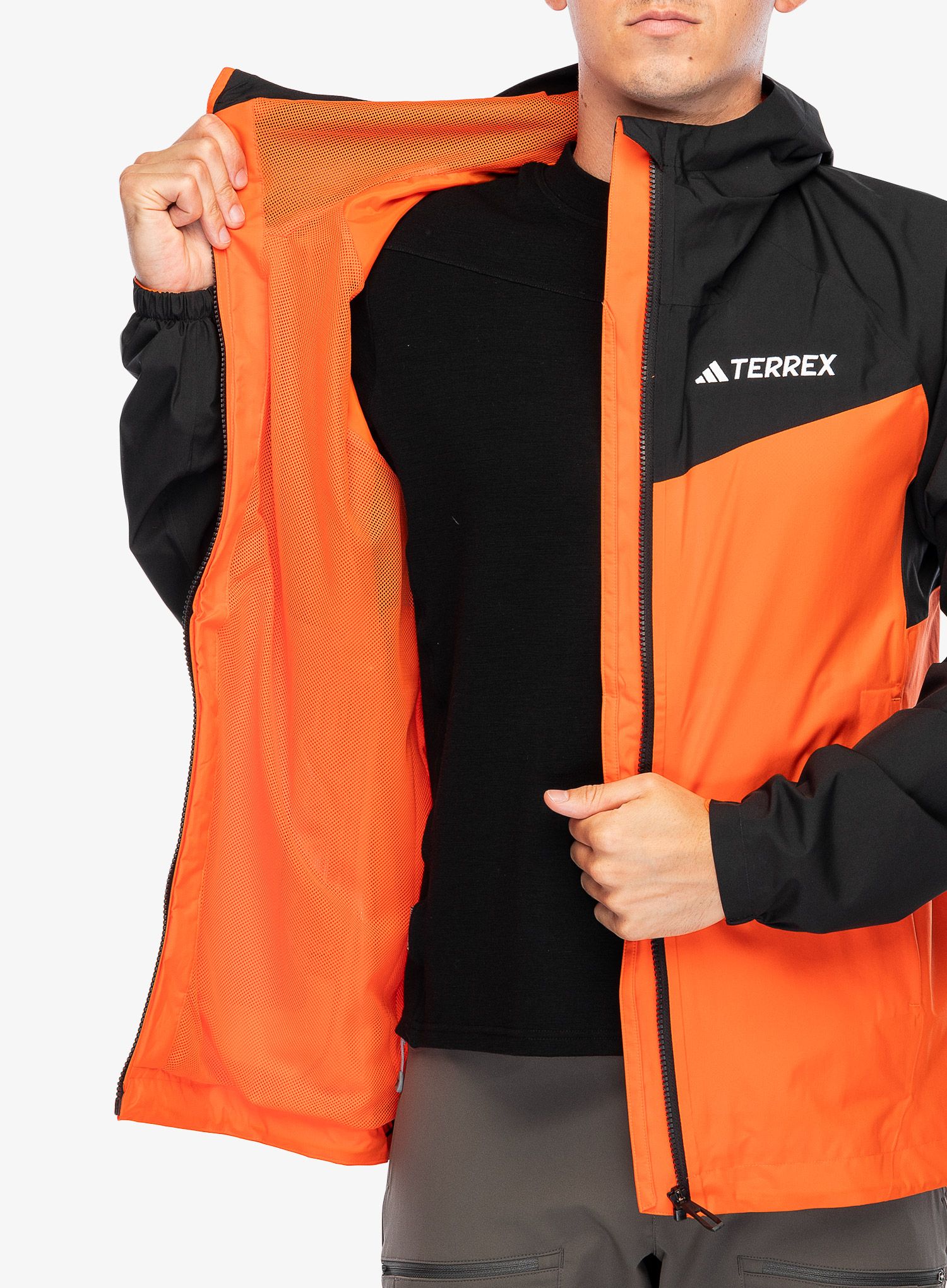 Kišna jakna adidas TERREX Multi 2L RAIN.RDY Jacket - semi impact orange/black