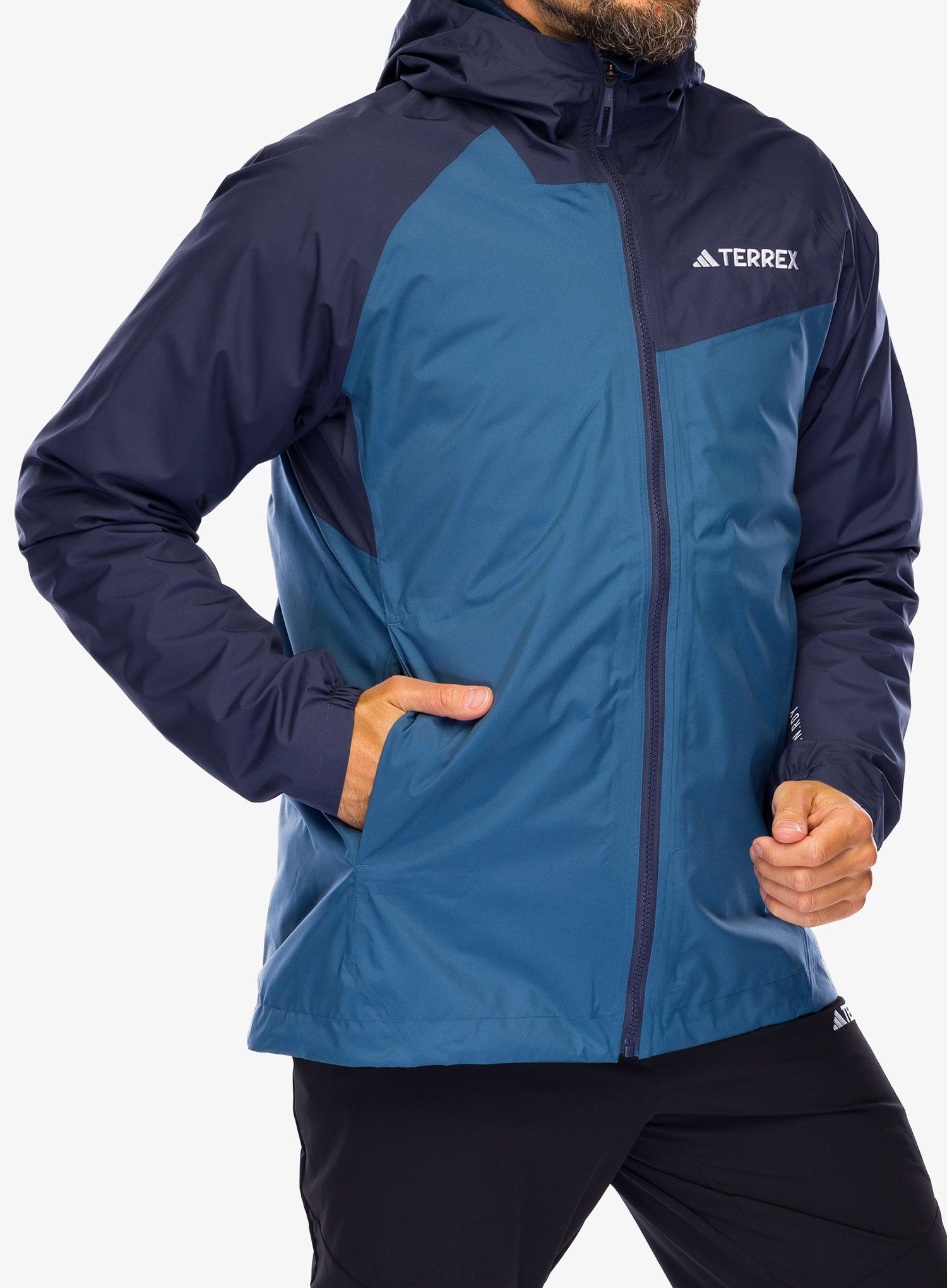Kišna jakna adidas TERREX Multi 2L RAIN.RDY Jacket - wonder steel/shadow navy