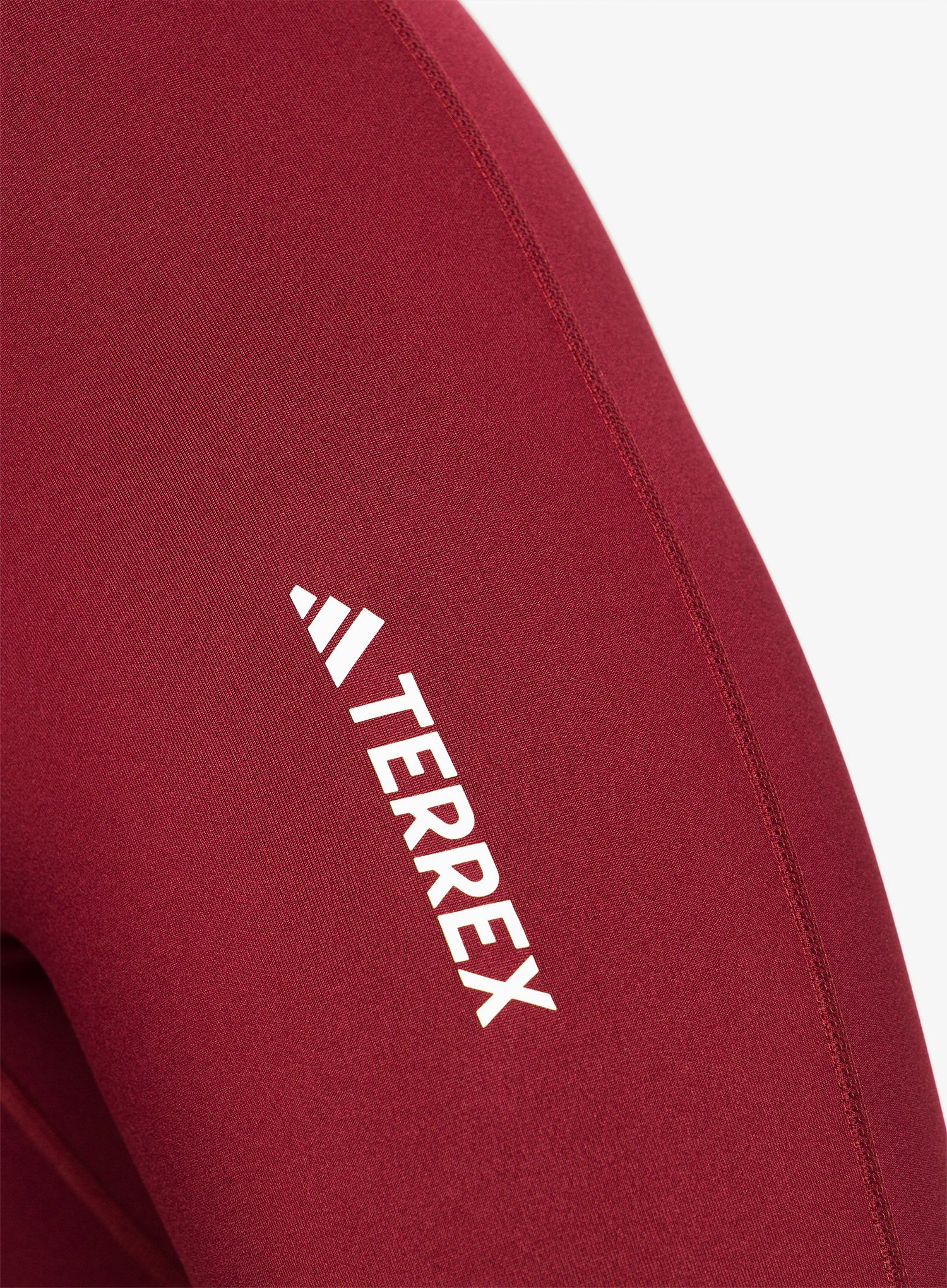 Ženske tajice adidas TERREX Multi Brushed Tights - shadow red