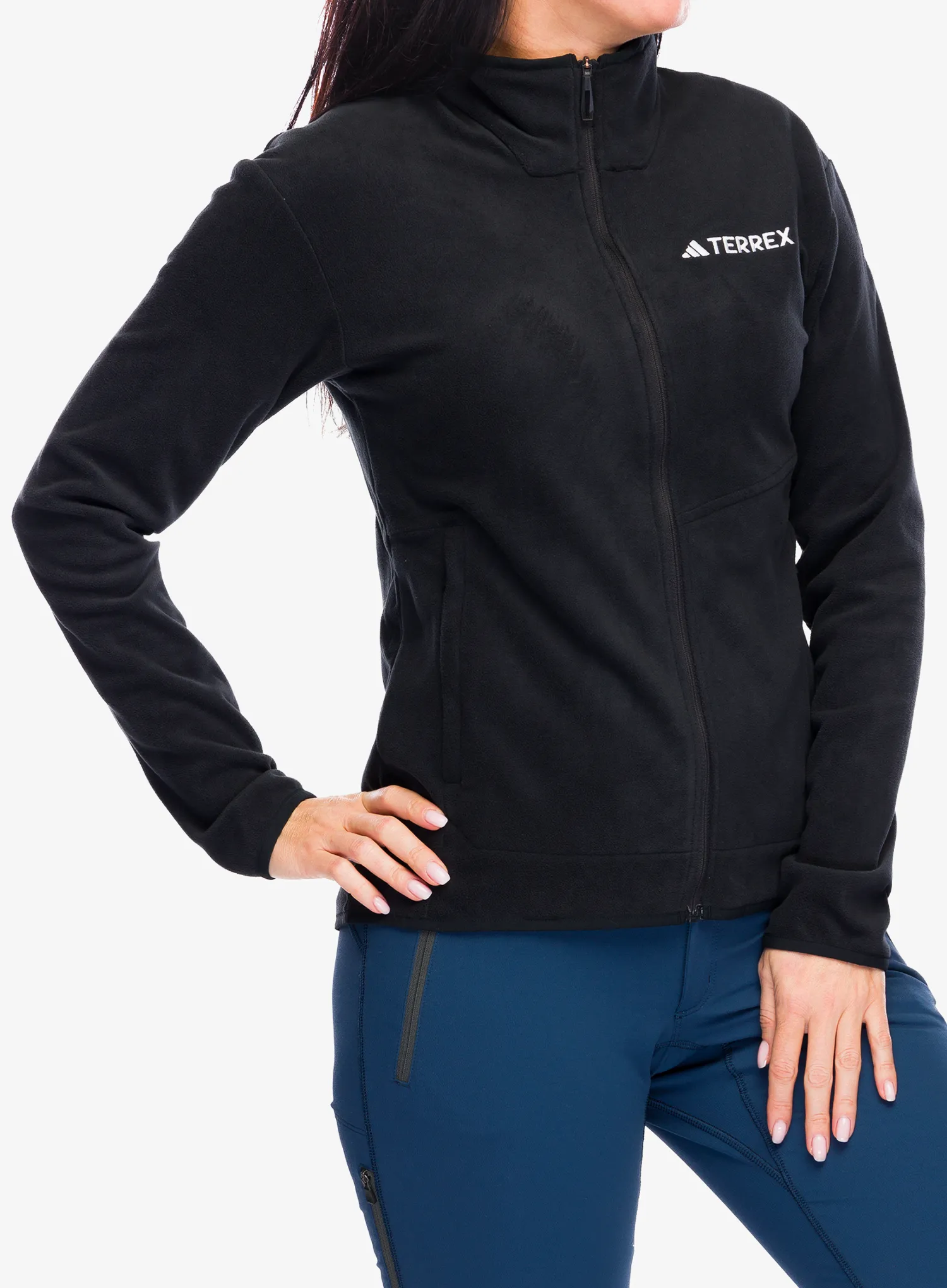 Ženska dukserica od flisa adidas TERREX Multi Full Zip Fleece Jacket - black