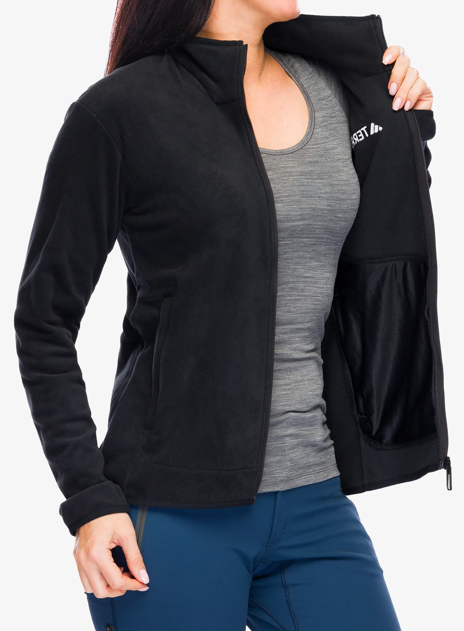 Ženska dukserica od flisa adidas TERREX Multi Full Zip Fleece Jacket - black