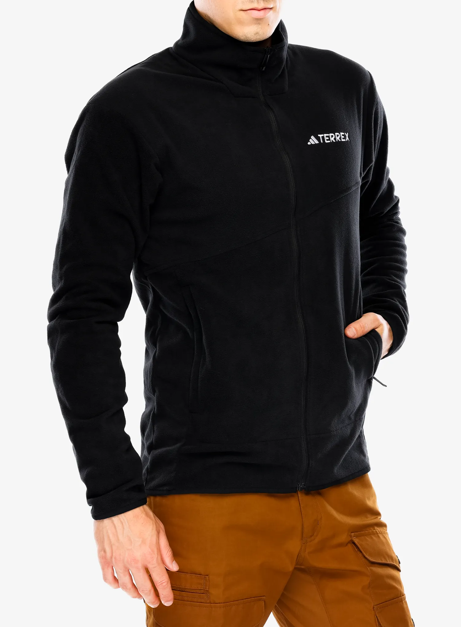 Dukserica s patentnim zatvaračem adidas TERREX Multi Full Zip Fleece Jacket - black