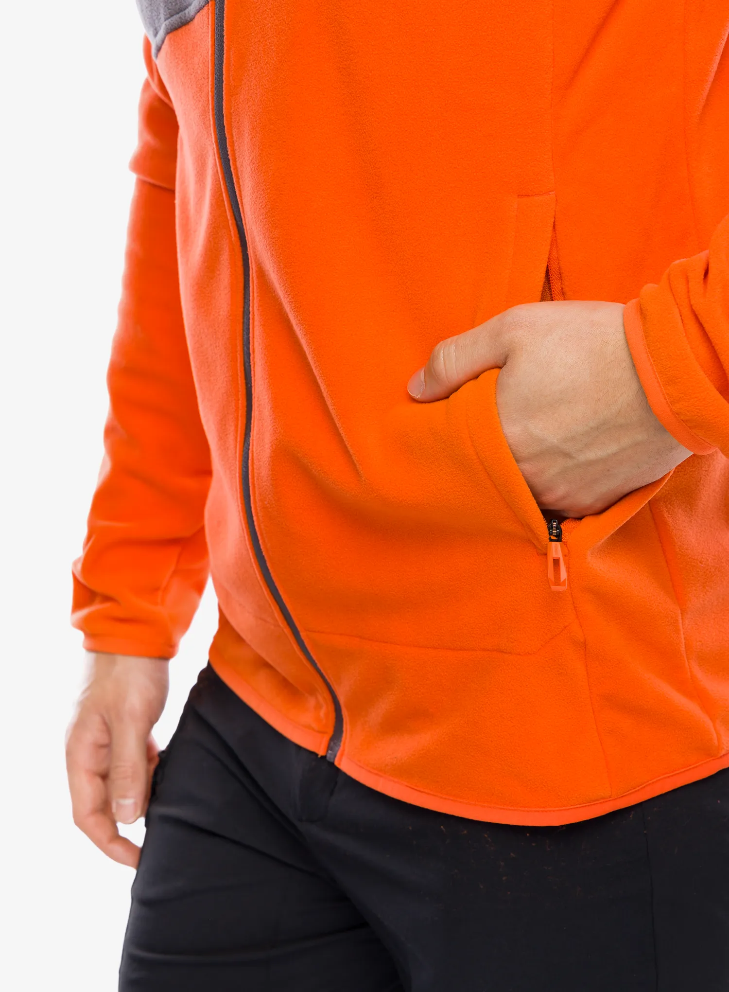 Dukserica od flisa adidas TERREX Multi Full Zip Fleece Jacket - semi impact orange/charcoal