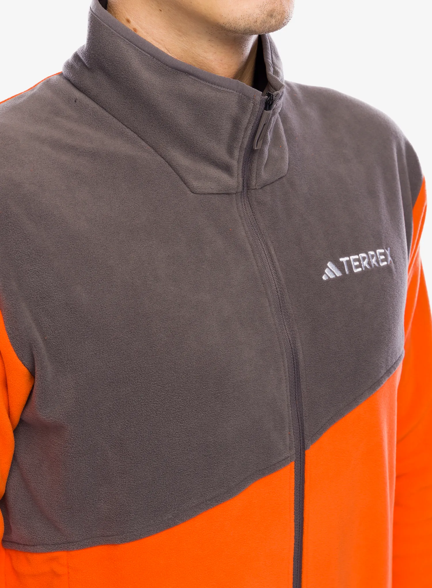 Dukserica od flisa adidas TERREX Multi Full Zip Fleece Jacket - semi impact orange/charcoal