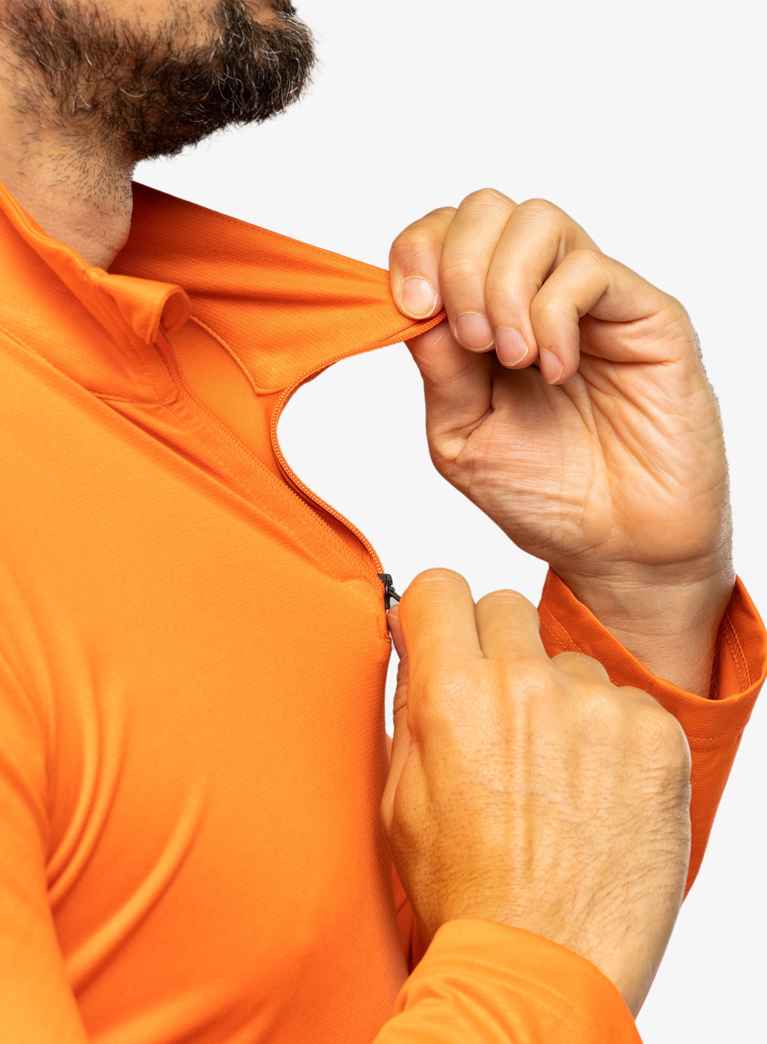 Dukserica adidas TERREX Multi Half-Zip LS Tee - semi impact orange