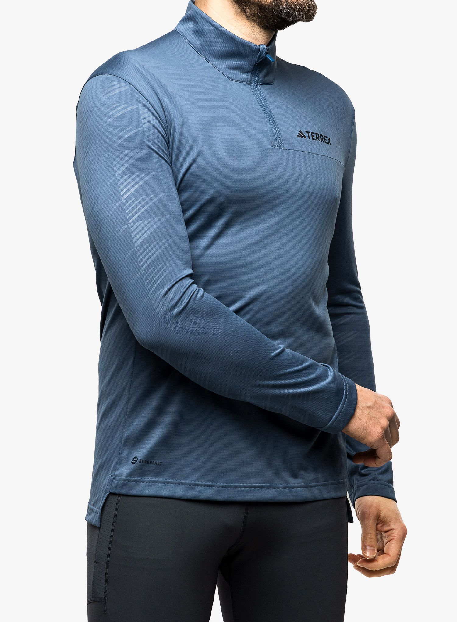 Dukserica adidas TERREX Multi Half-Zip LS Tee - wonder steel