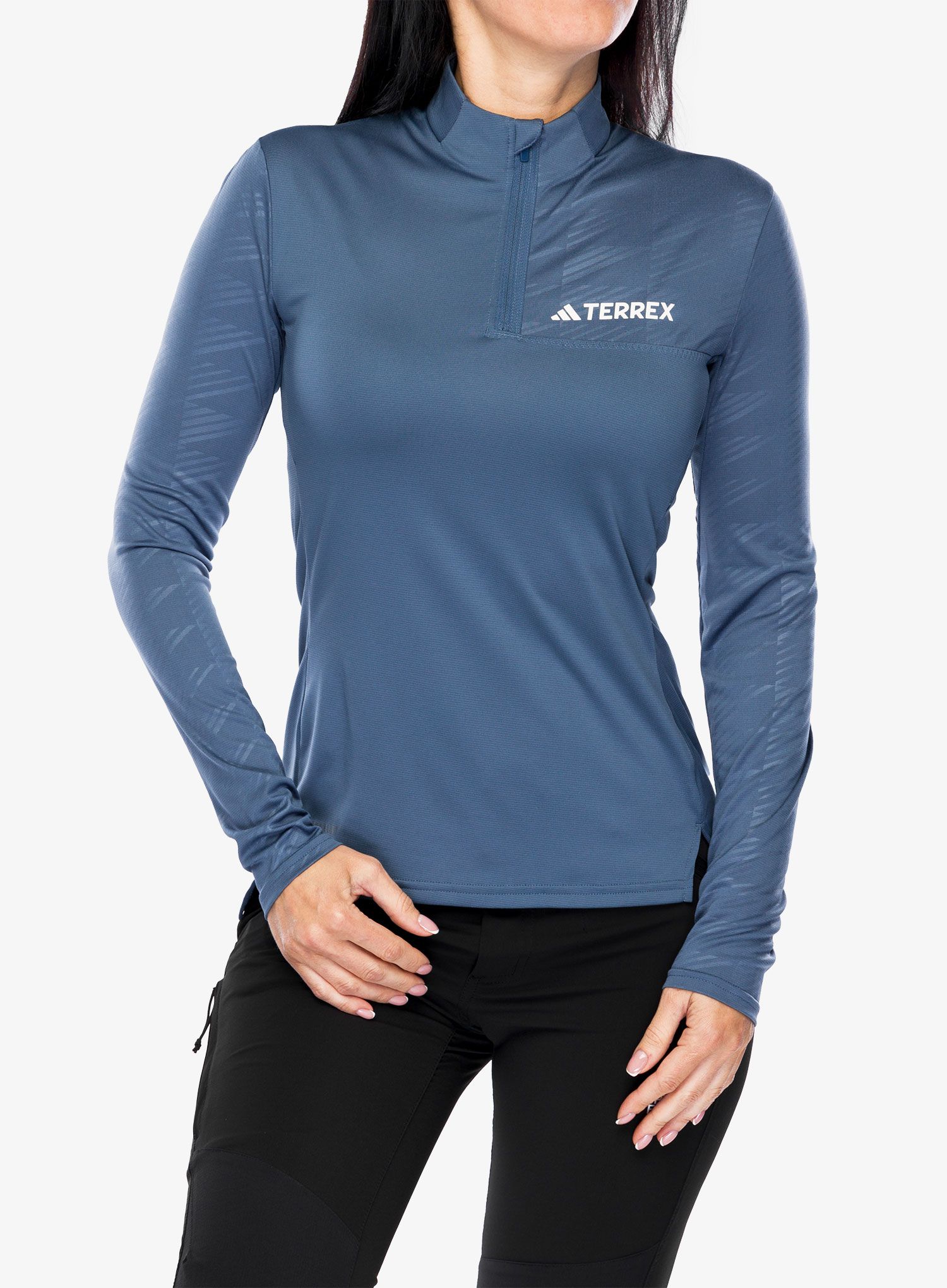 Ženska dukserica adidas TERREX Multi Half-Zip LS Tee - wonste