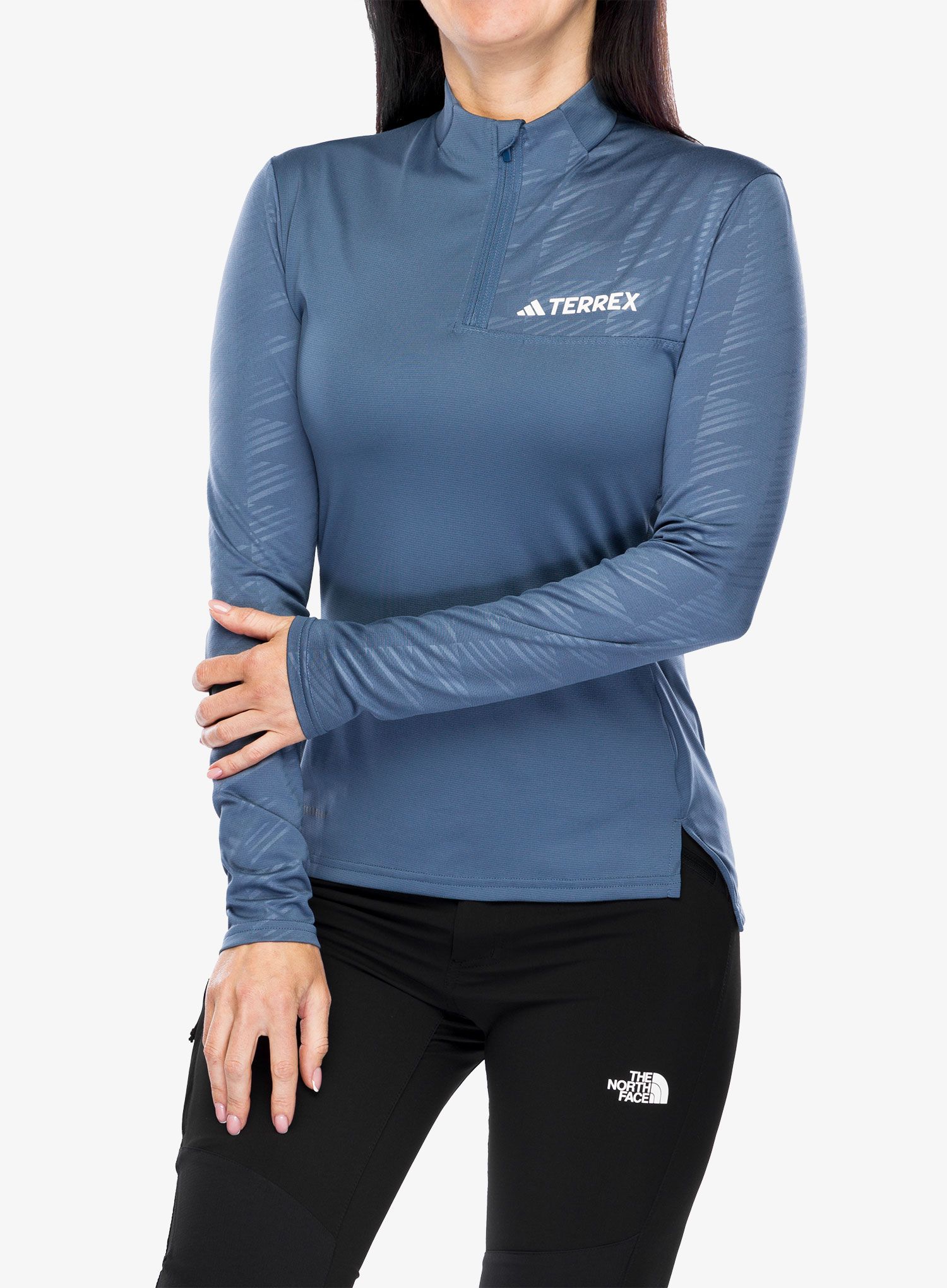 Ženska dukserica adidas TERREX Multi Half-Zip LS Tee - wonste