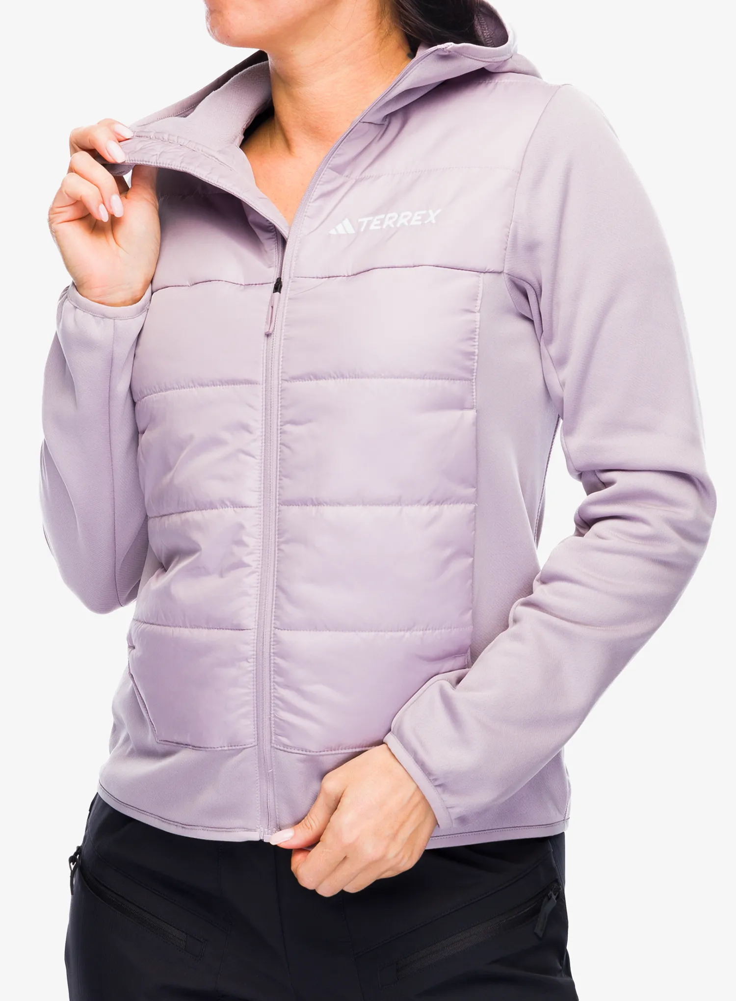 Ženska hibridna jakna adidas TERREX Multi Hybrid Insulated Hooded Jacket - preloved fig
