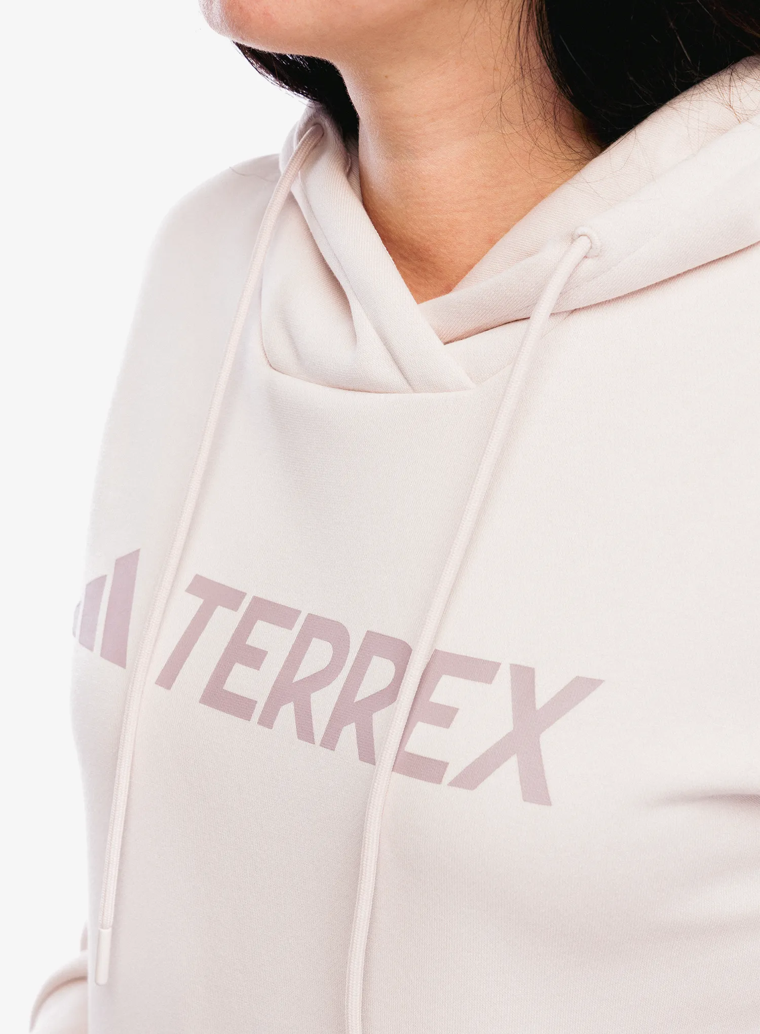 Dukserica s kapuljačom ženska adidas TERREX Multi Large Logo Hoody - putty mauve