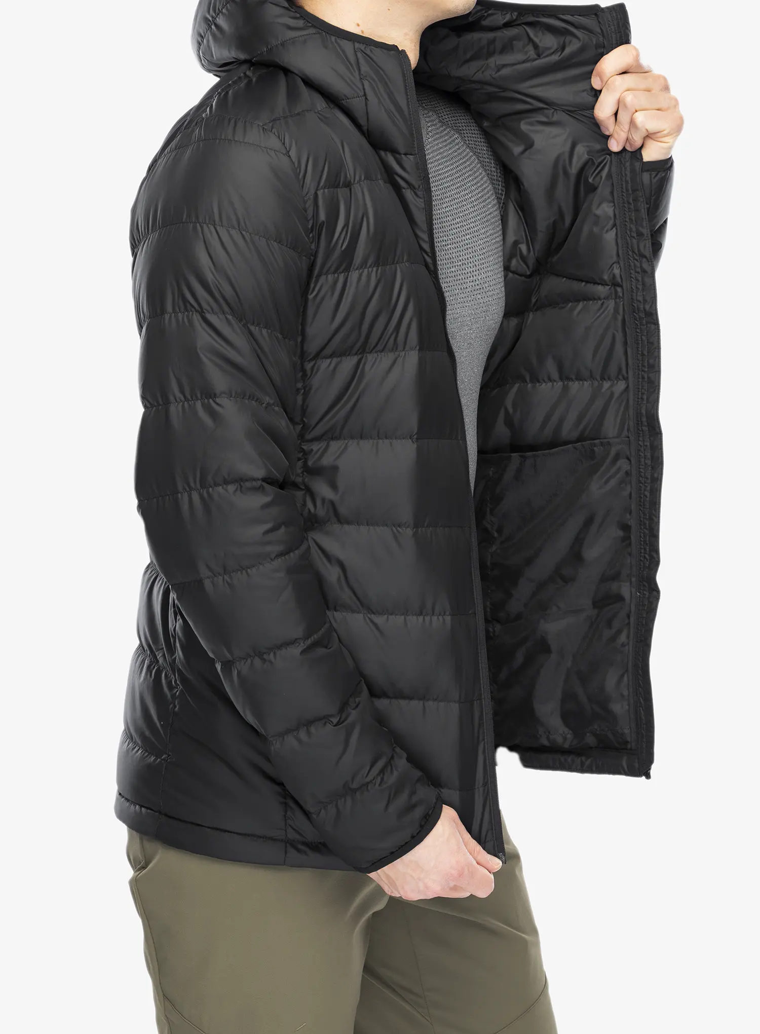Pernata jakna adidas TERREX Multi Light Down Hooded Jacket - black
