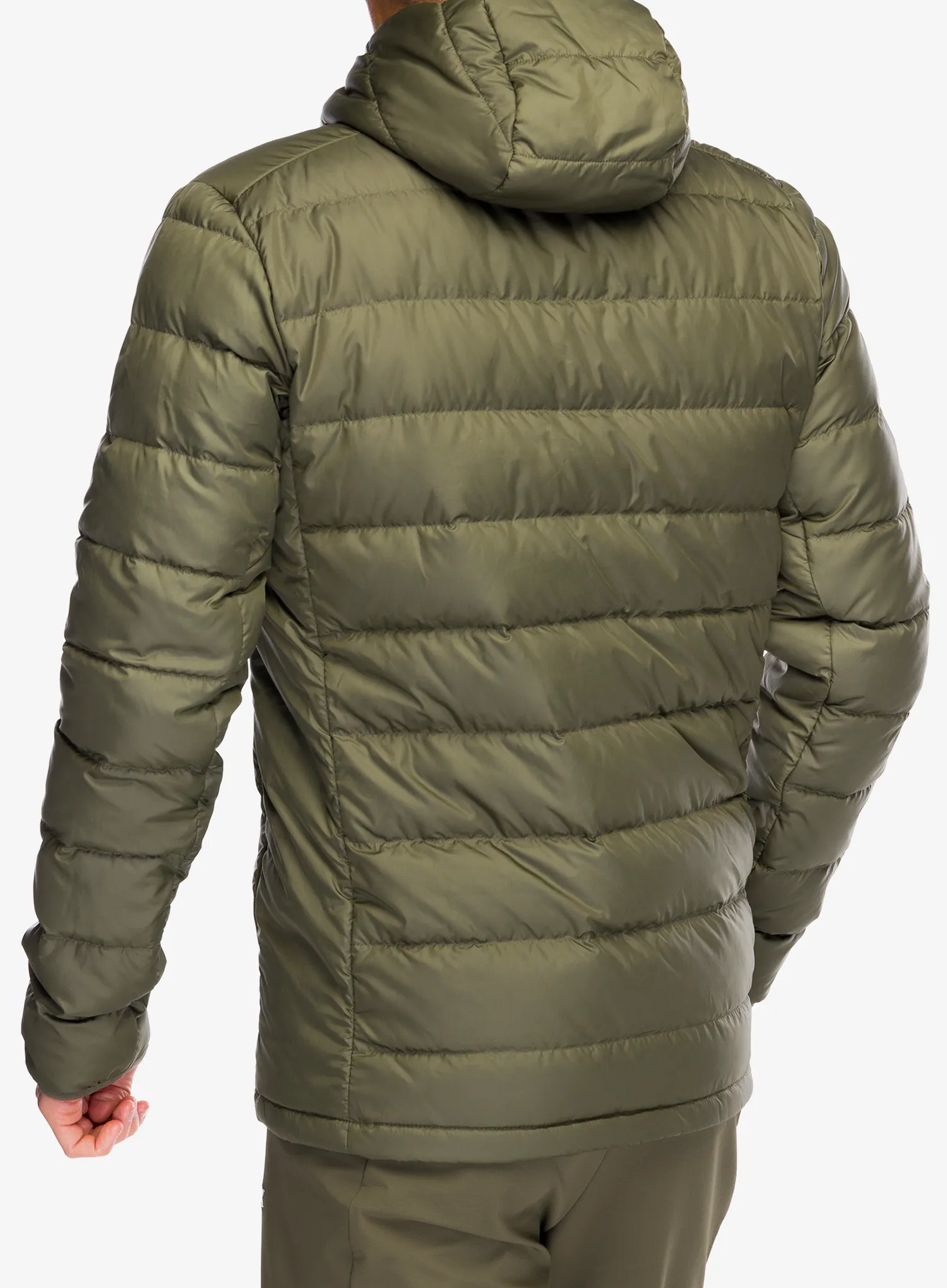 Pernata jakna adidas TERREX Multi Light Down Hooded Jacket - olive strata