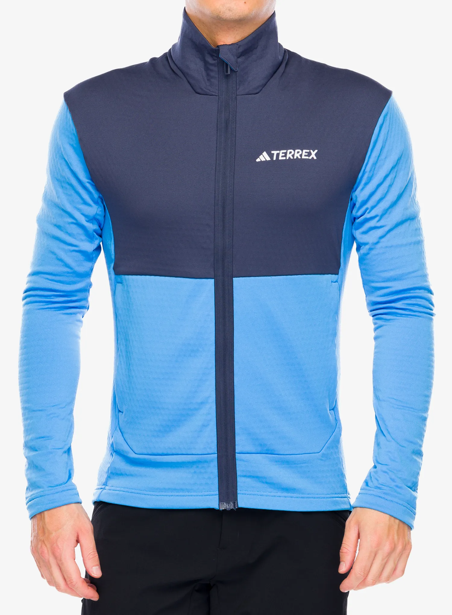 Dukserica adidas TERREX Multi Light Fleece Full Zip Jacket - pulse blue/shadow navy