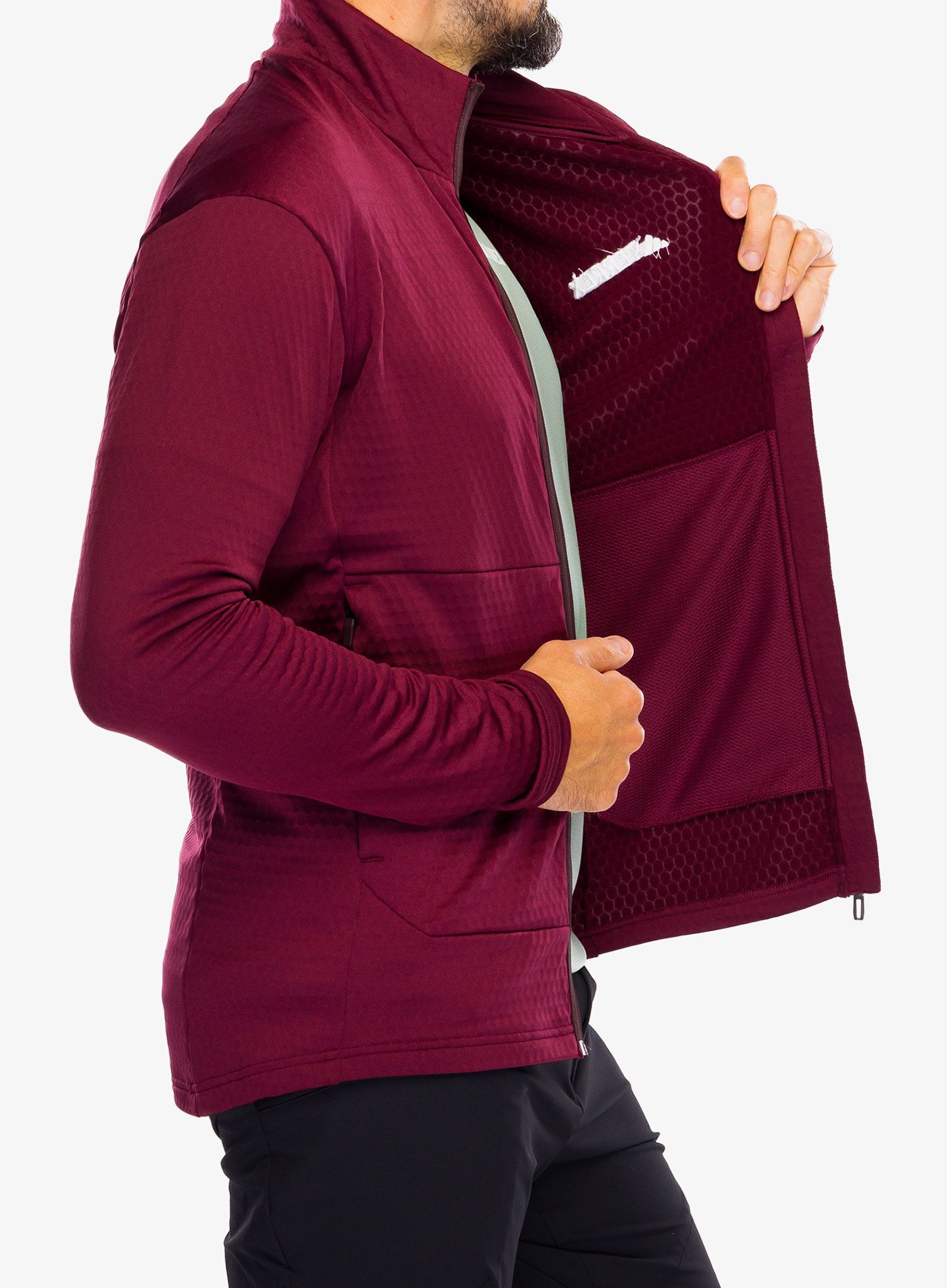 Dukserica od flisa adidas TERREX Multi Light Fleece Full Zip Jacket - shadow red