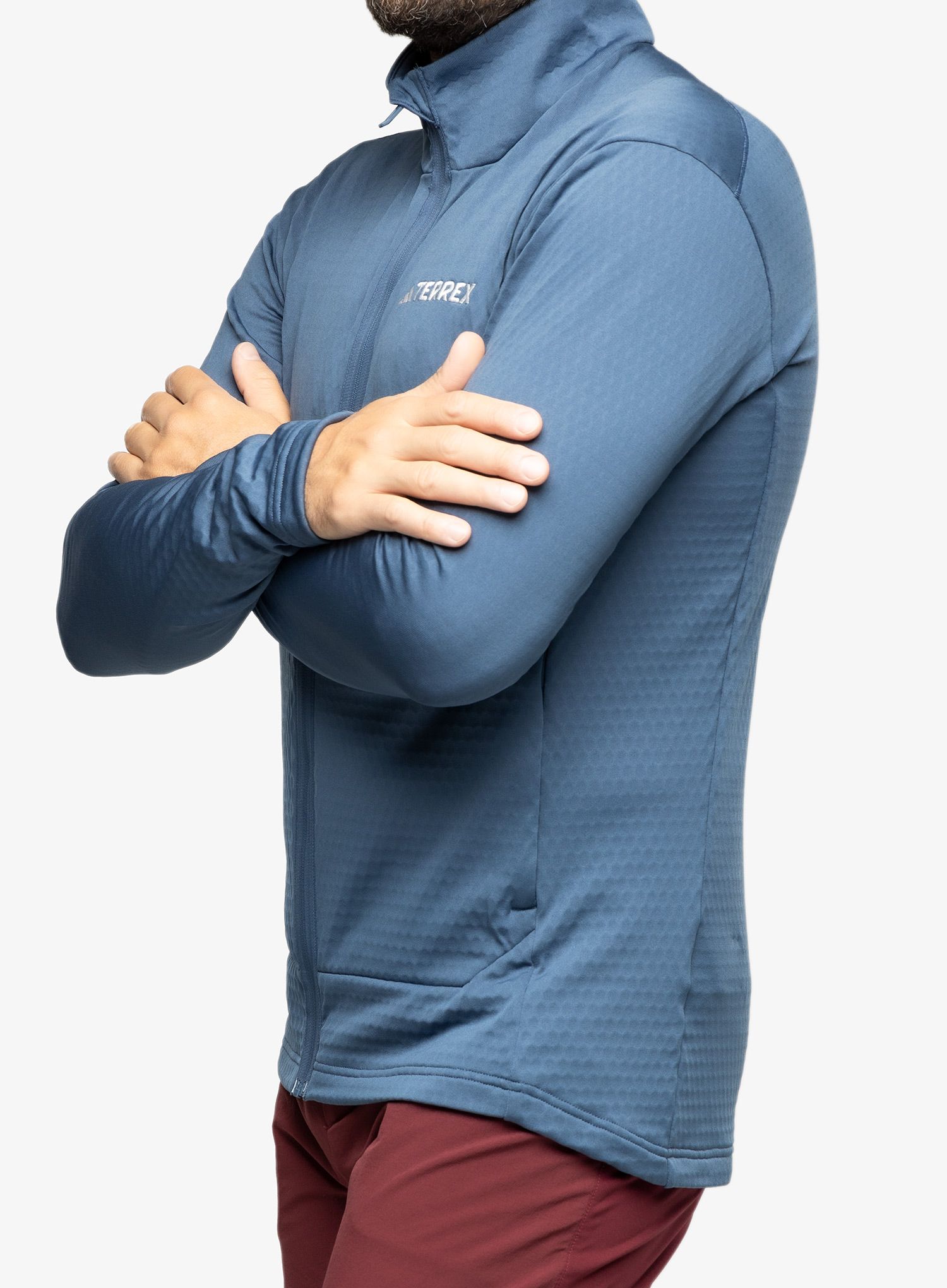 Dukserica na otkopčavanje adidas TERREX Multi Light Fleece Full Zip Jacket - wonste