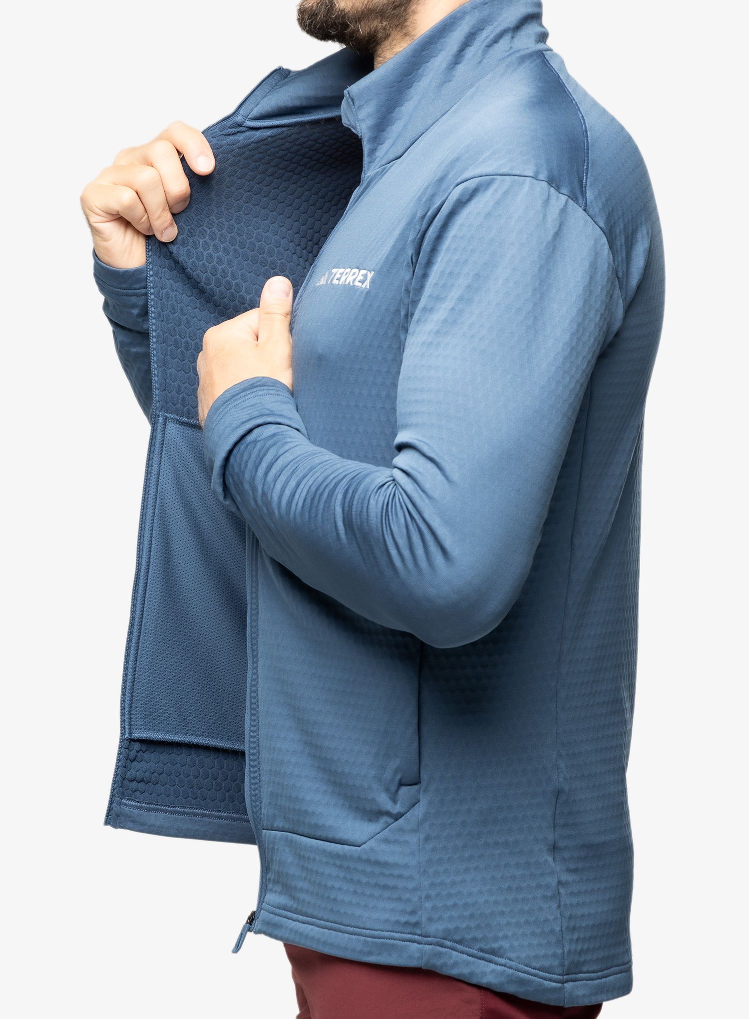 Dukserica na otkopčavanje adidas TERREX Multi Light Fleece Full Zip Jacket - wonste