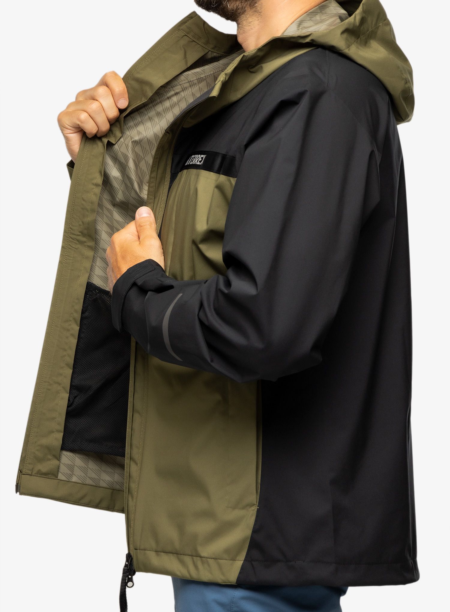 Kišna jakna adidas TERREX Multi RAIN.RDY 2.5L Jacket - focus olive/black