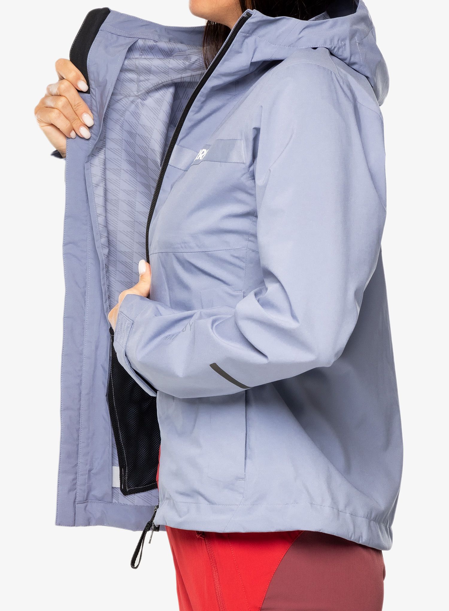Ženska kišna jakna adidas TERREX Multi RAIN.RDY 2.5L Jacket - silvio