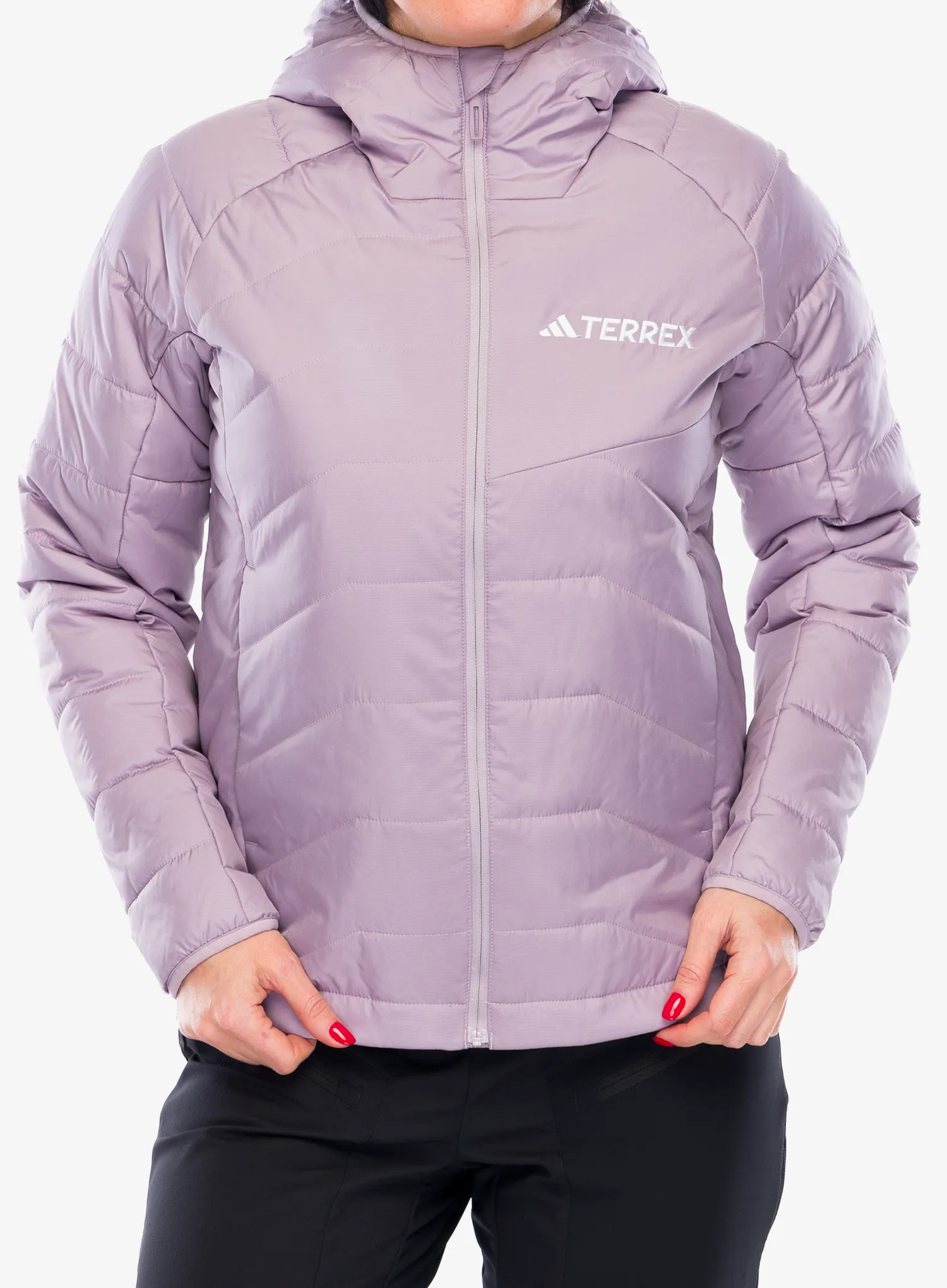 Jakna s postavom ženska adidas TERREX Multi Synthetic Insulated Hooded Jacket - preloved fig