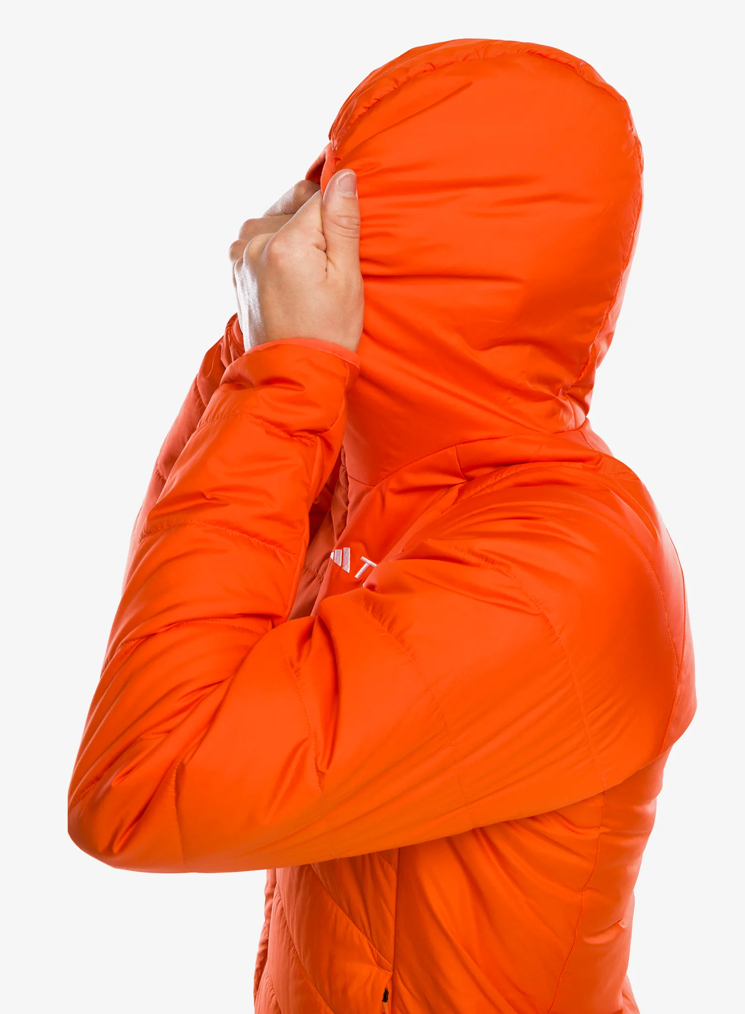 Jakna s postavom adidas TERREX Multi Synthetic Insulated Hooded Jkt - semi impact orange