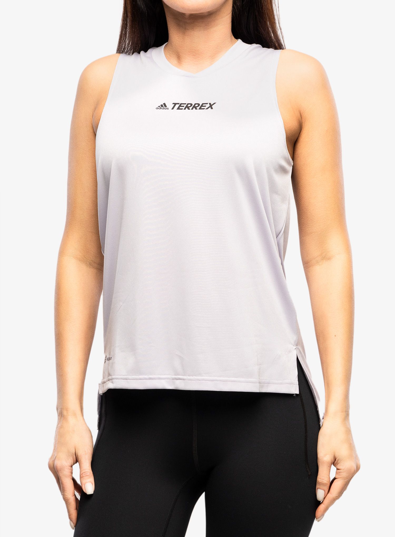 Ženski top adidas TERREX Multi Tank - silver dawn