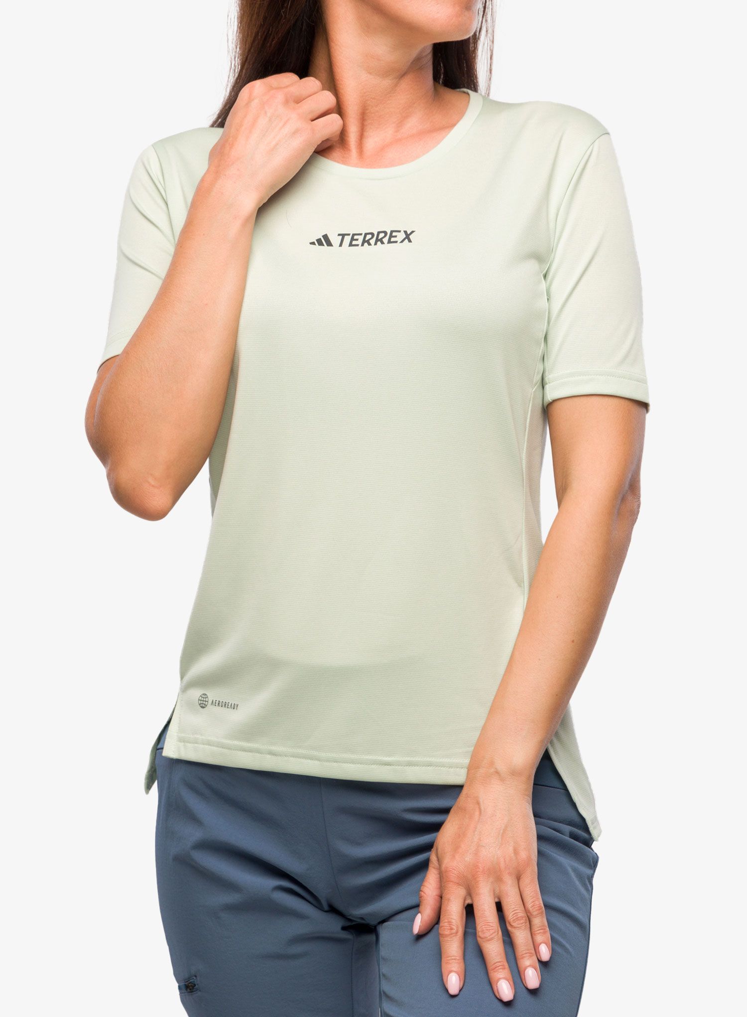 Ženska brzosušeća majica adidas TERREX Multi Tee - linen green