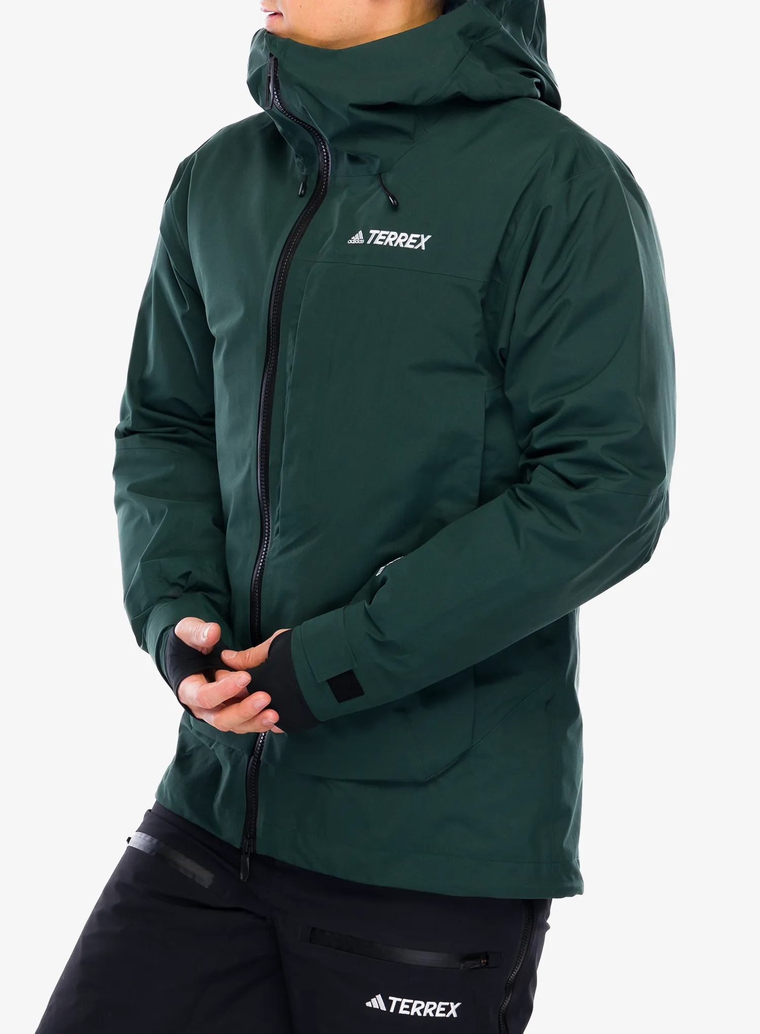 Jakna adidas TERREX Myshelter 3L GORE-TEX Snow Jkt - shadow green