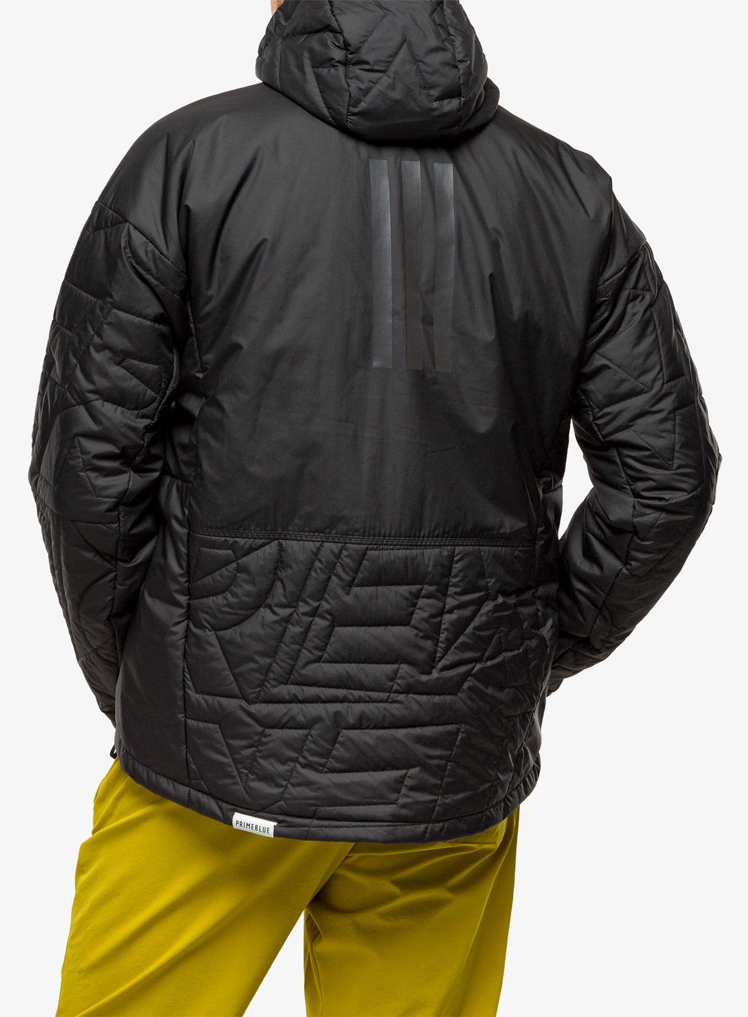 Jakna s postavom adidas TERREX Myshelter Primaloft Hooded Padded Jkt - black
