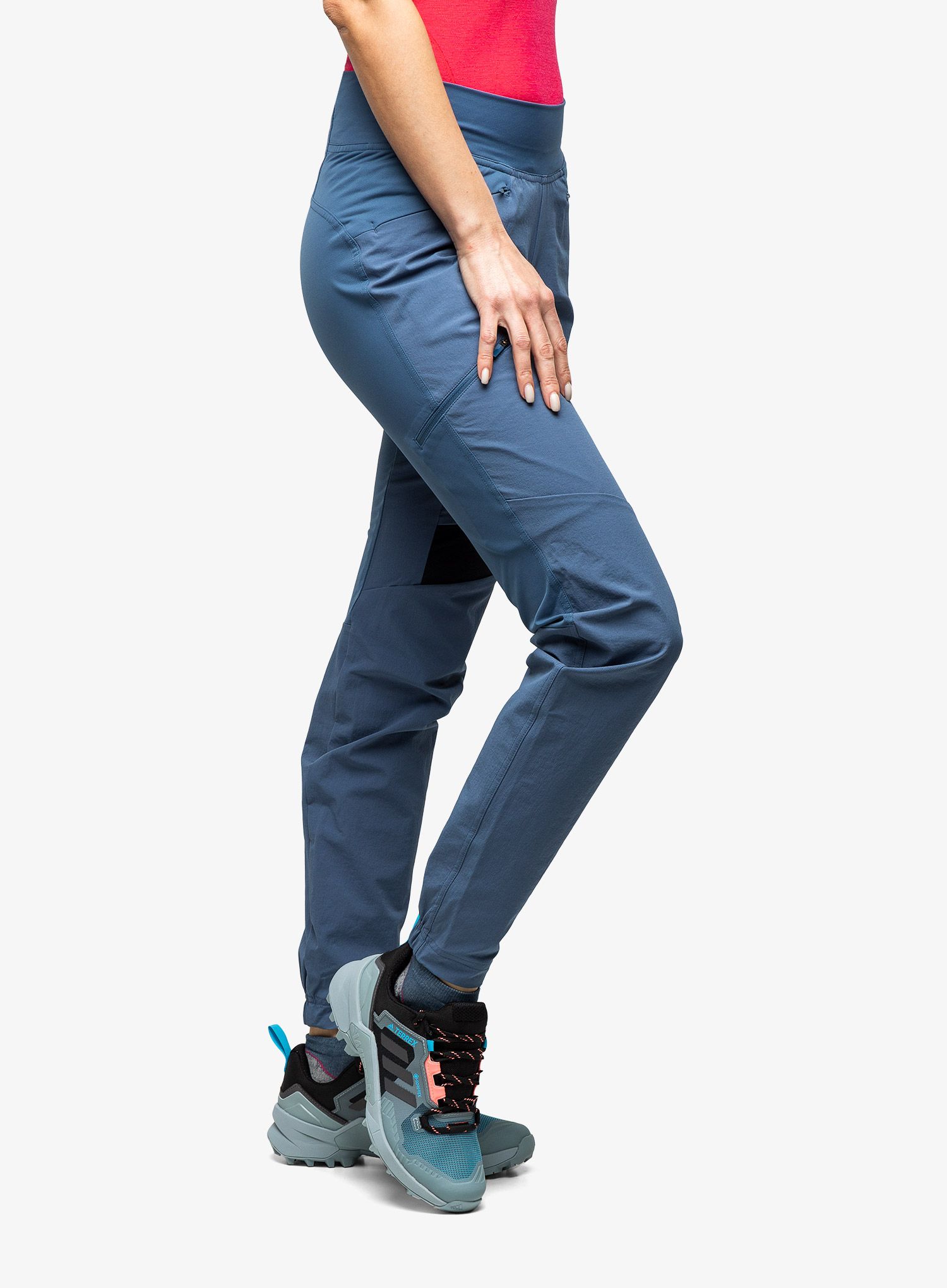 Ženske planinarske hlače adidas TERREX Techrock Alpine Climbing Pants - wonder steel