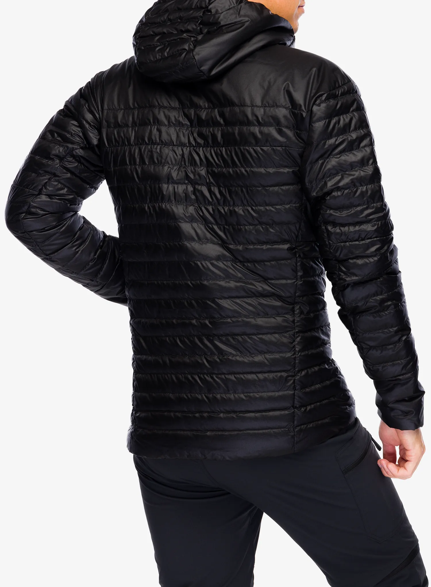 Pernata jakna adidas TERREX Techrock Down Hooded Jacket - black