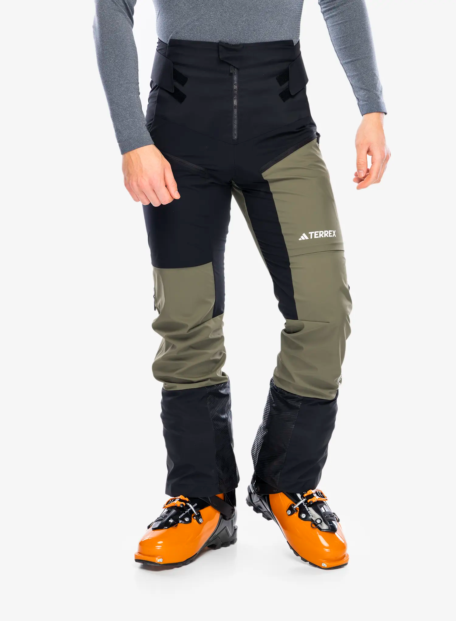 Softshell hlače adidas TERREX Techrock GORE-TEX WINDSTOPPER Tour Softshell Pants - blk/olive
