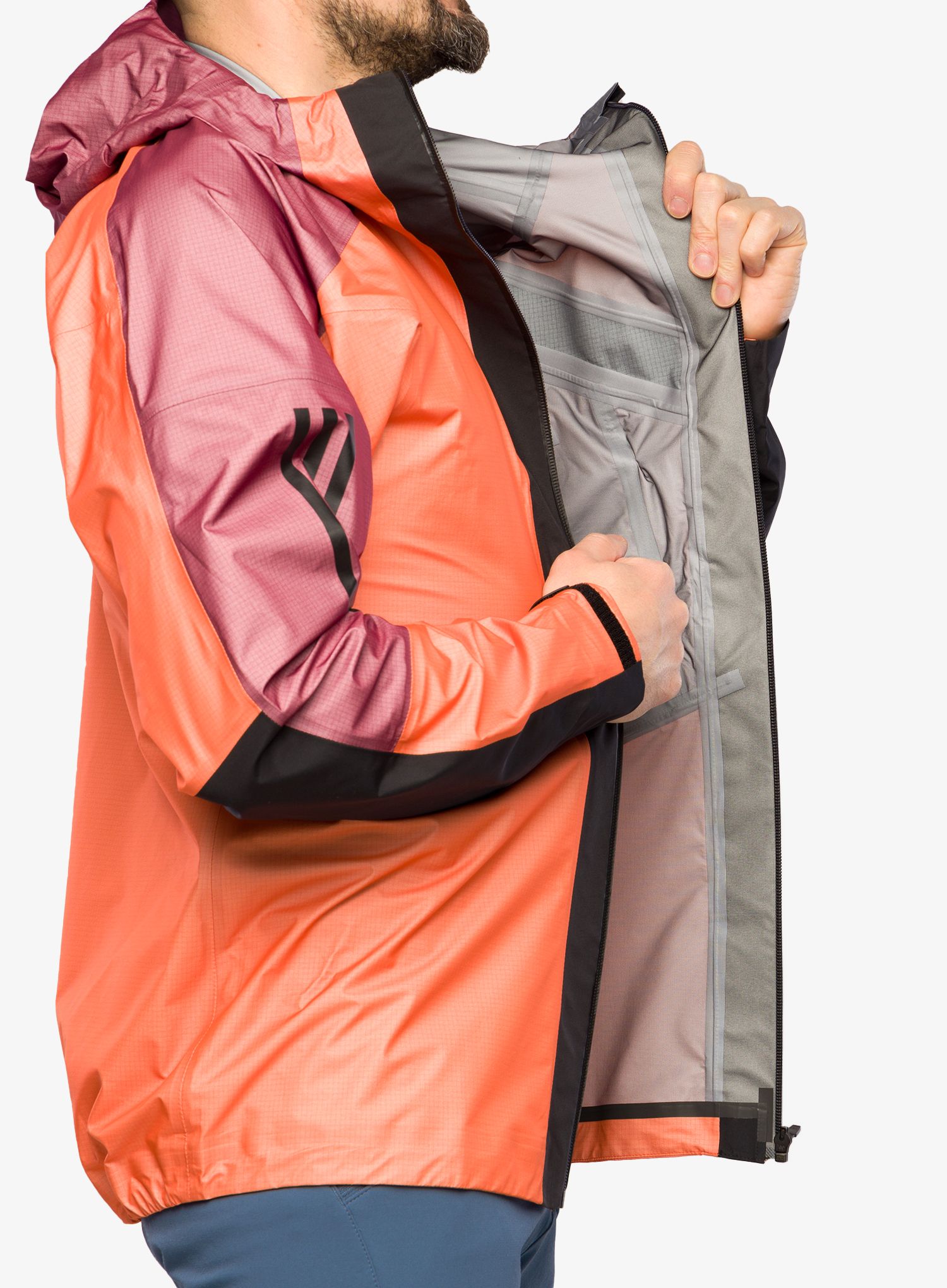 Kišna jakna adidas TERREX Techrock Light GORE-TEX Jacket - semi impact orange/shared