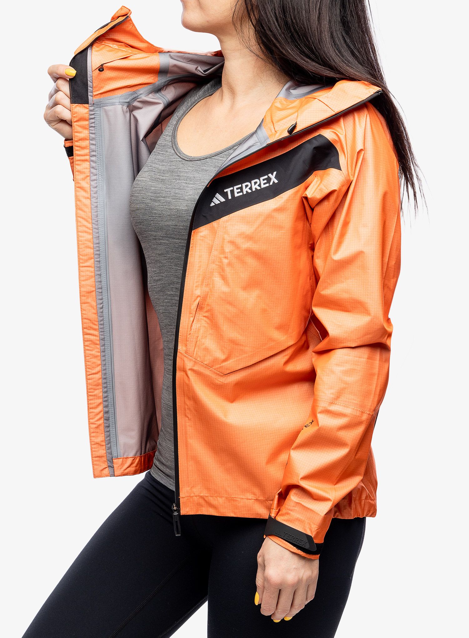 Ženska jakna za planine adidas TERREX Techrock Light GTX Active - semi impact orange