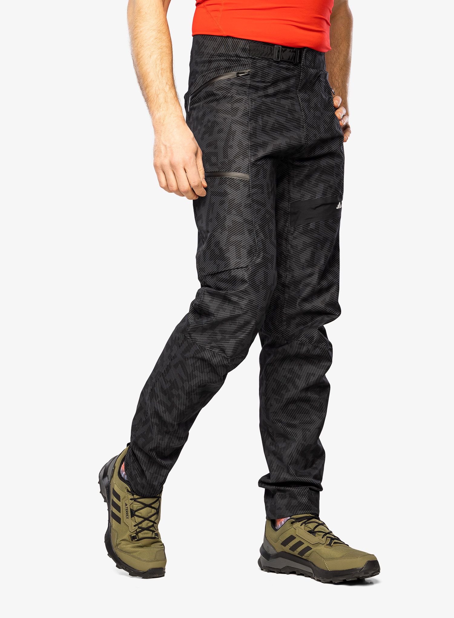 Kišne hlače adidas TERREX Techrock Primeknit RAIN.RDY Pants - black
