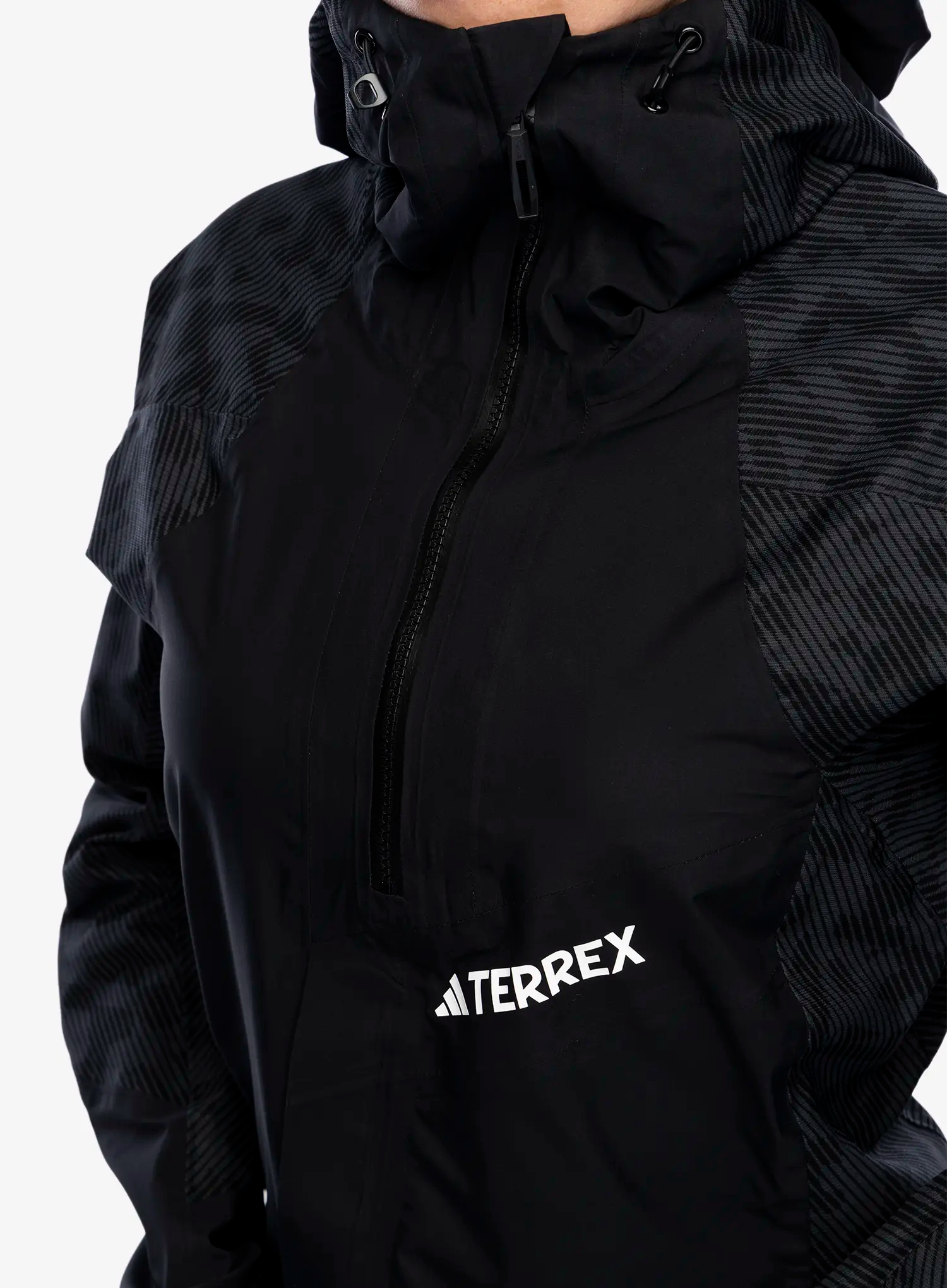 Ženska jakna adidas TERREX Techrock RAIN.RDY Anorak - black