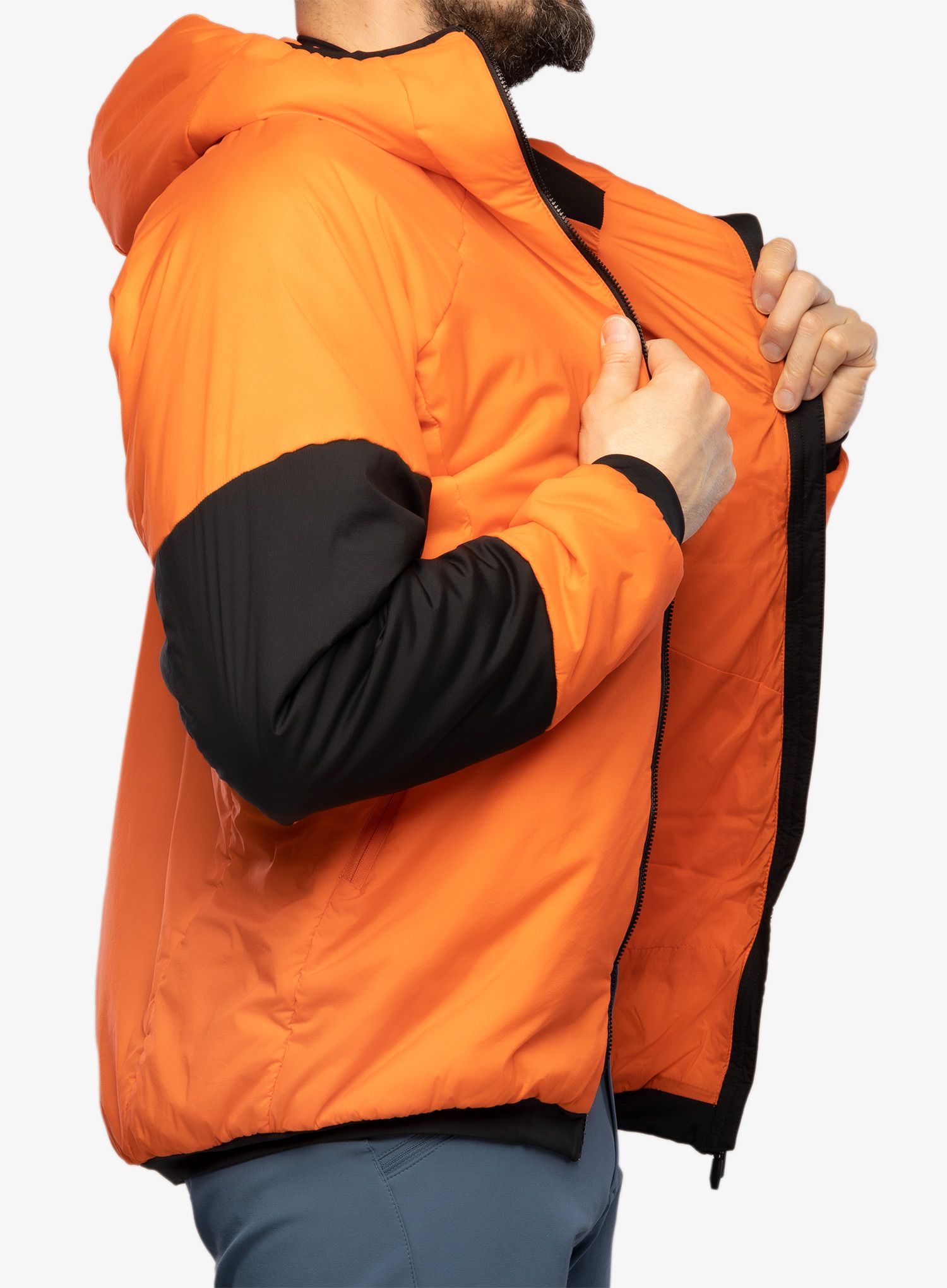 Jakna s postavom adidas TERREX Techrock Stretch PrimaLoft Hooded Jkt - semi impact orange/black