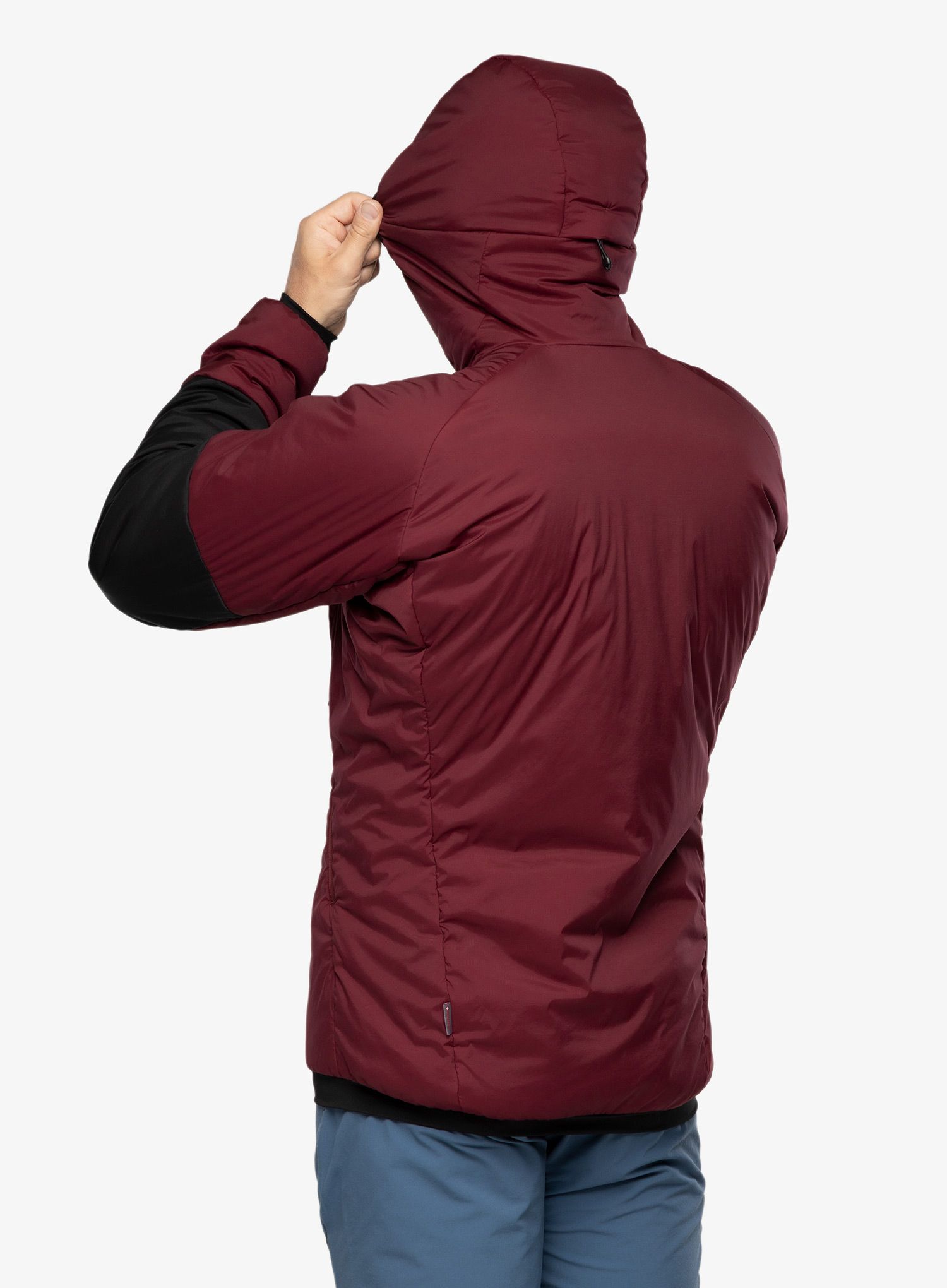 Jakna s postavom adidas TERREX Techrock Stretch PrimaLoft Hooded Jkt - shared/black