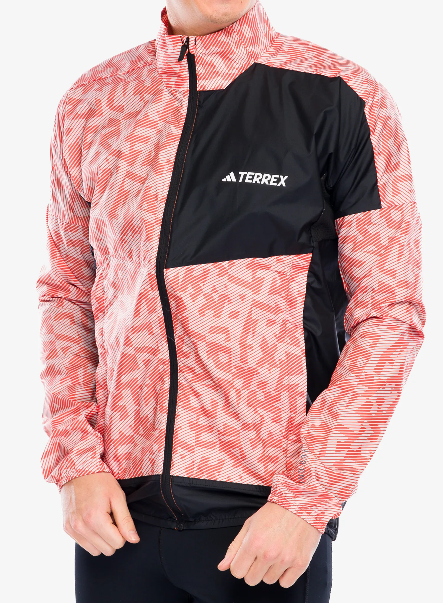 Jakna za trčanje adidas TERREX Trail Running Wind Jacket - putty mauve/black