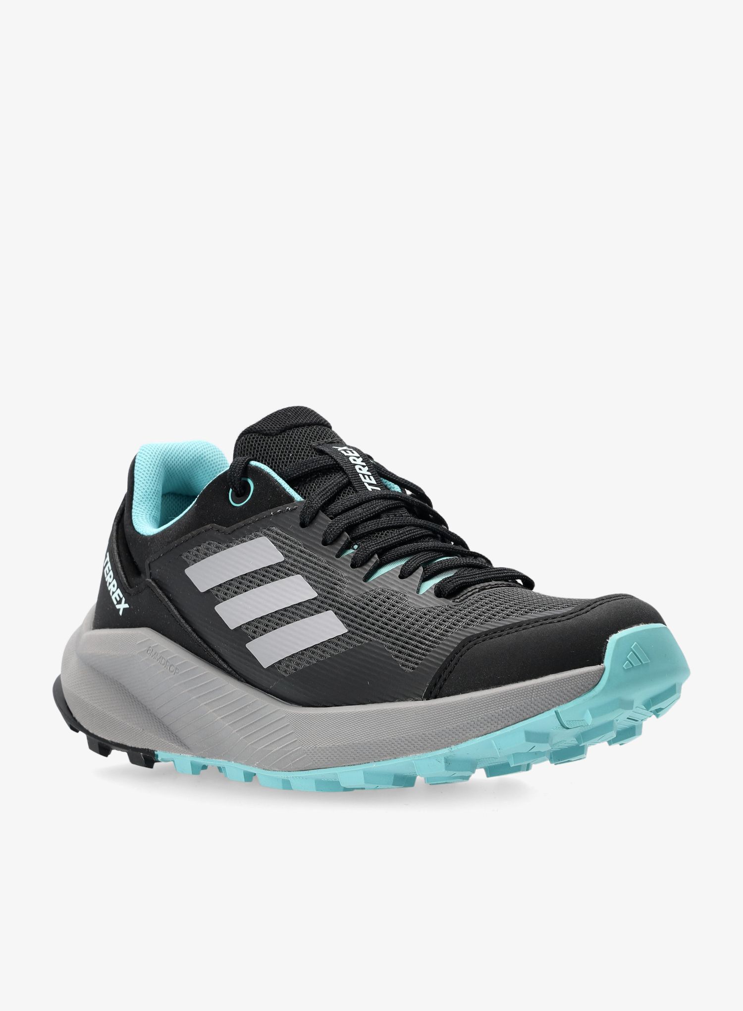 Ženske trail tenisice adidas TERREX Trailrider - core black/grey three/mint ton