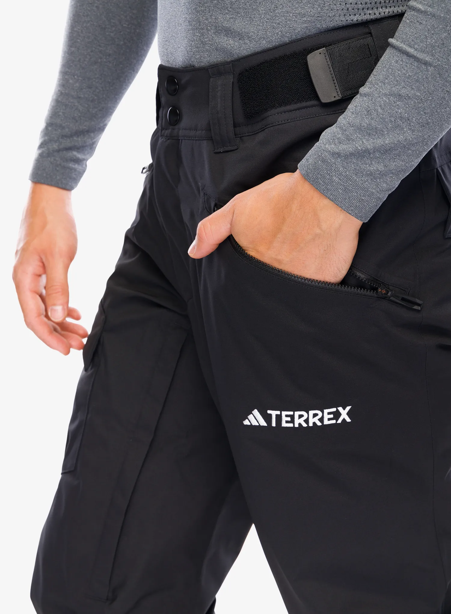 Skijaške hlače adidas TERREX Xperior 2L Insulated Tech Pants - black/white
